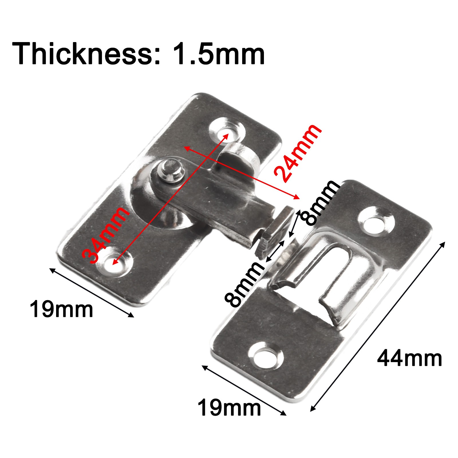 Enhance Security with Right Angle Stainless Steel For Sliding Door Lock