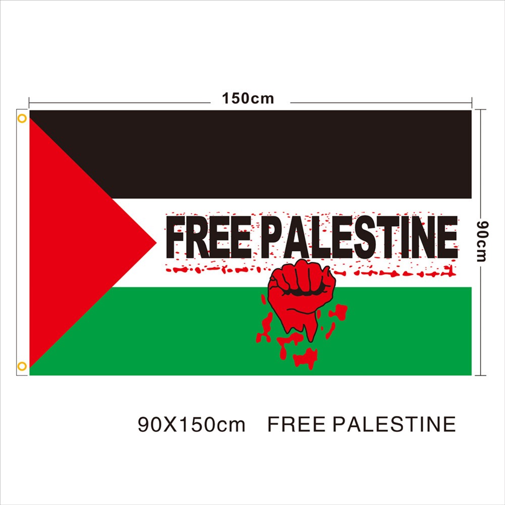 90x150cm Flagge von Palestinian Palästina Flagge Polyester Banner