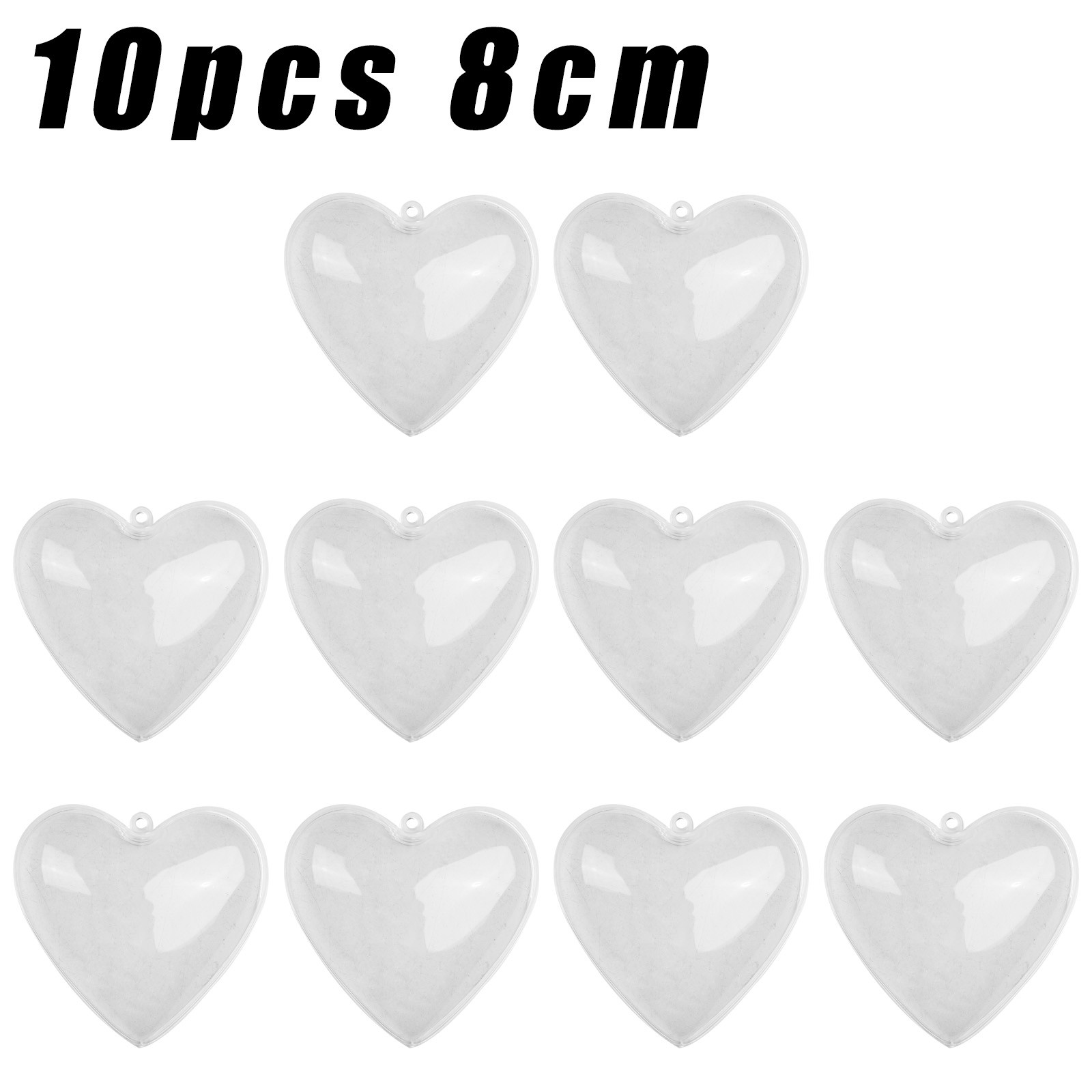 Festive Christmas Tree Baubles with Heart Ornaments Festive Christmas Tree Baubles with Heart Ornaments