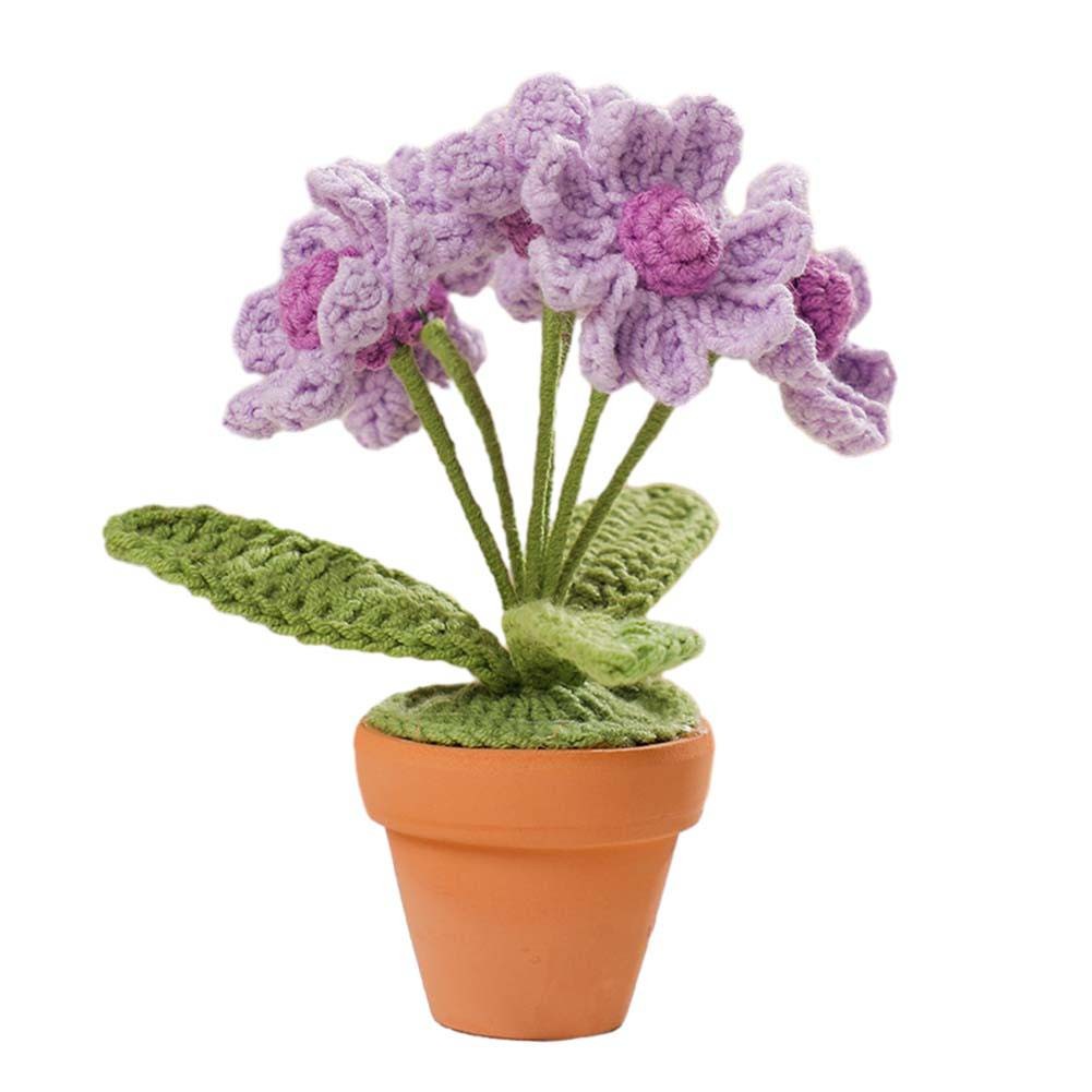 Handgewebter Blumenstrauß Topfpflanze Wollmaterial verleiht Ihrer Einrichtung F - Bild 16 von 25