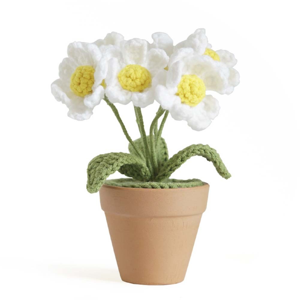 Handgewebter Blumenstrauß Topfpflanze Wollmaterial verleiht Ihrer Einrichtung F - Bild 25 von 25