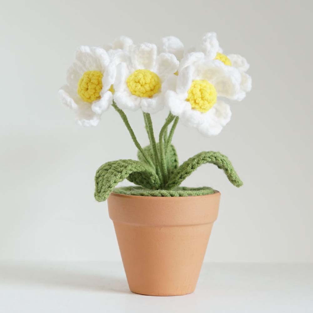 Handgewebter Blumenstrauß Topfpflanze Wollmaterial verleiht Ihrer Einrichtung F - Bild 23 von 25