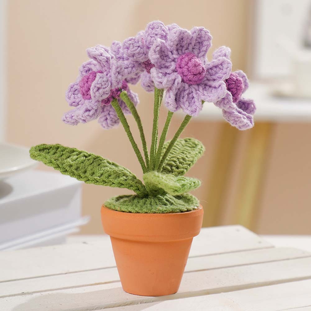 Handgewebter Blumenstrauß Topfpflanze Wollmaterial verleiht Ihrer Einrichtung F - Bild 17 von 25