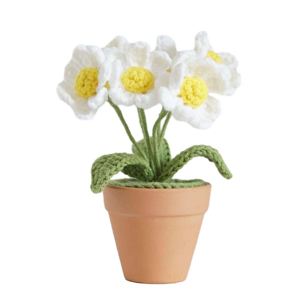 Handgewebter Blumenstrauß Topfpflanze Wollmaterial verleiht Ihrer Einrichtung F - Bild 22 von 25