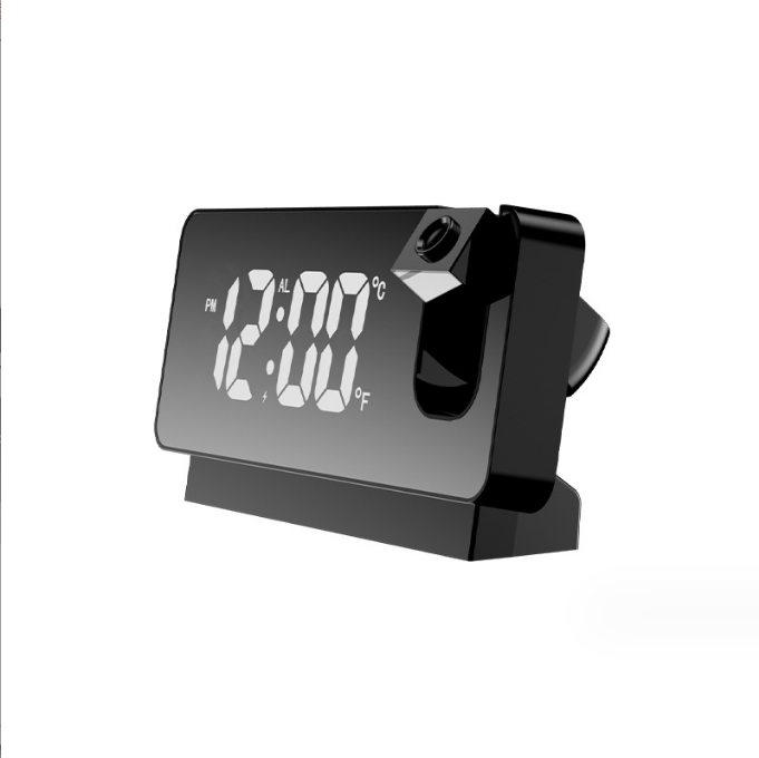 LED Wecker MitProjektion Digital Wecker Temperatur Dimmbar Tischuhr Alarm USB