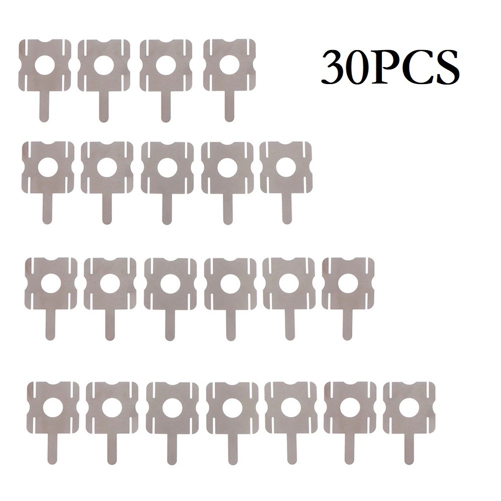 Lot De 100 Bandes Nickel Pour Connexion Batterie - Dimensions 0.1x5x100 Mm - Pour Bricolage Et Projets électroniques