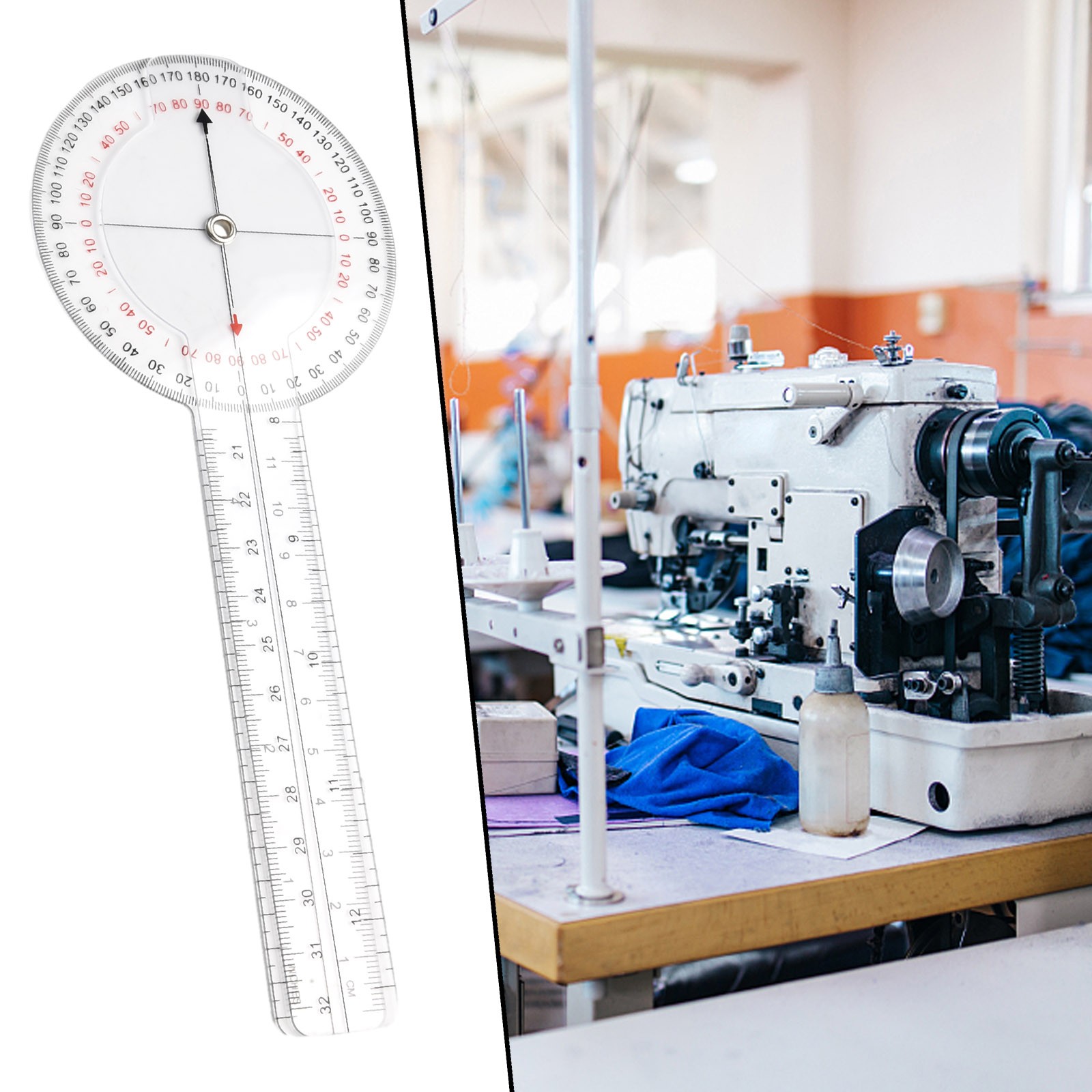 33cm Ruler PROFESSIONAL GRADE 33CM Goniometer Ruler for Orthopedic Joint Angle ...