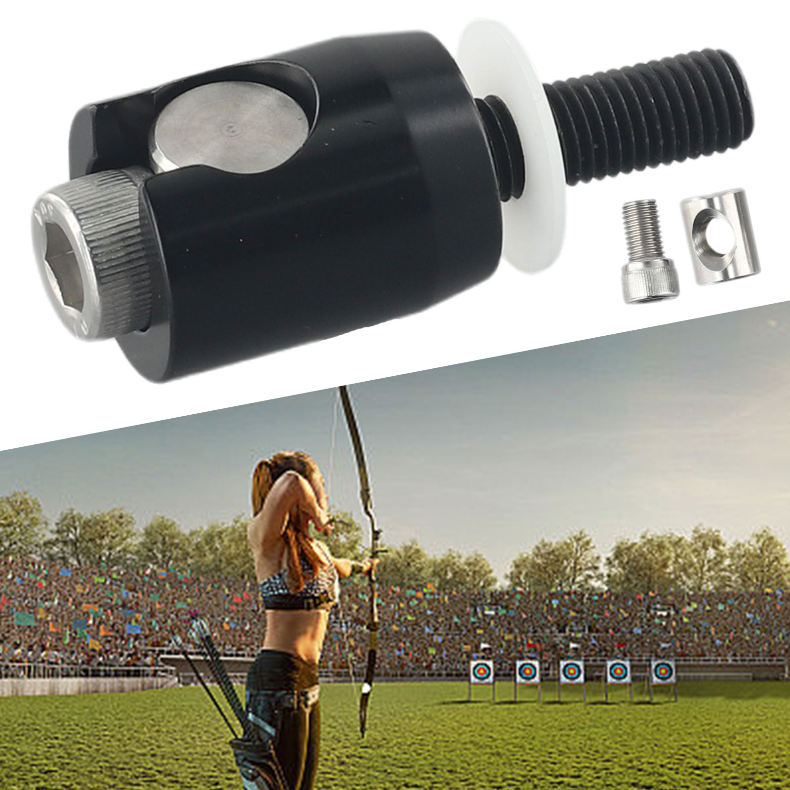 Archery Bow Stabilizer Adapter Quick Disconnect Balance Bar Joint Accessory GF | UK