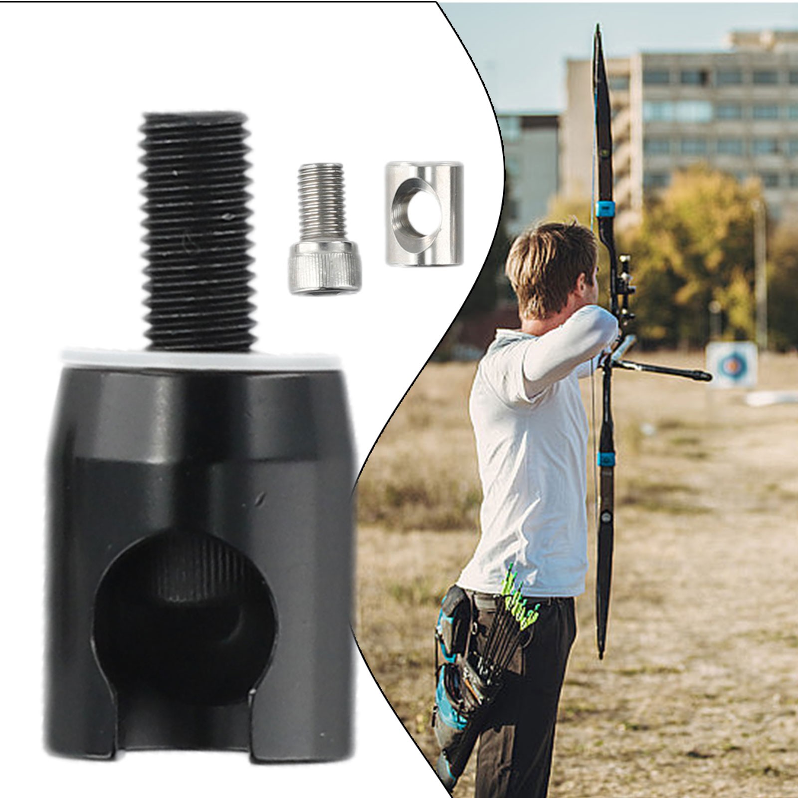 Adaptateur Stabilisateur Pour Arc – Décoconnage Rapide, Alliage Léger – Pour Arc Compound Ou Recurve – Accessoire Compact