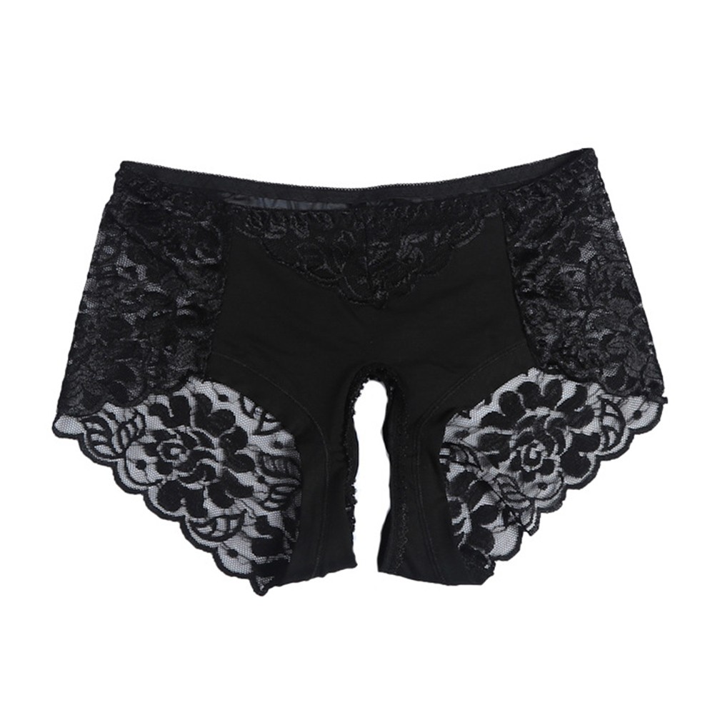 Plus Size Underwear Sexy Crotchless Hollow Out Briefs Lace Open Crotch - Picture 20 of 22