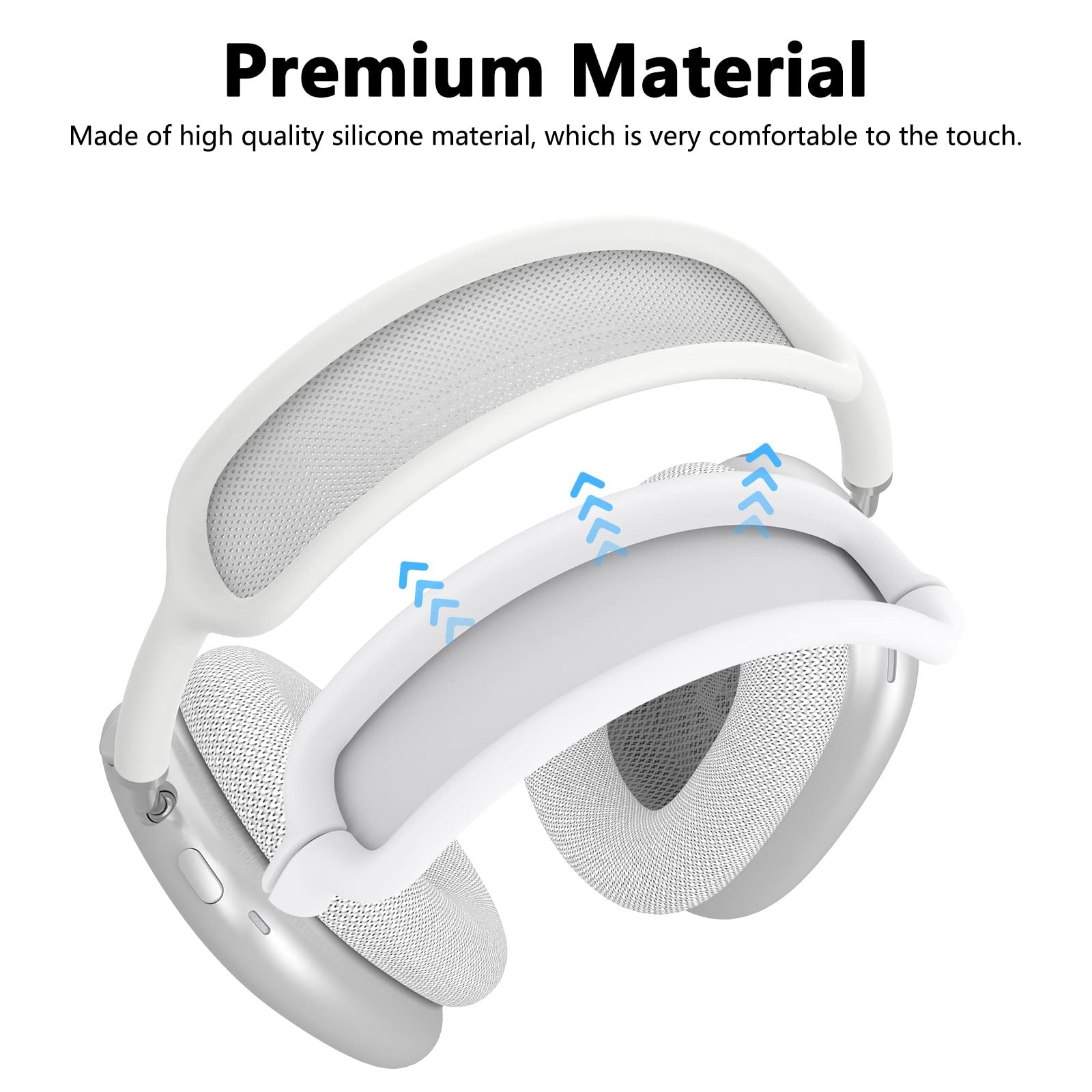 Protector de silicona suave para AirPods Max material premium cobertura completa - Imagen 9 de 51