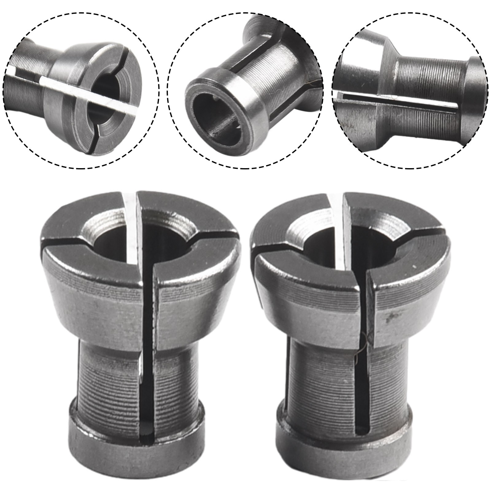 Multi purpose Collet Chuck Adapter for Trimming and Engraving Machines