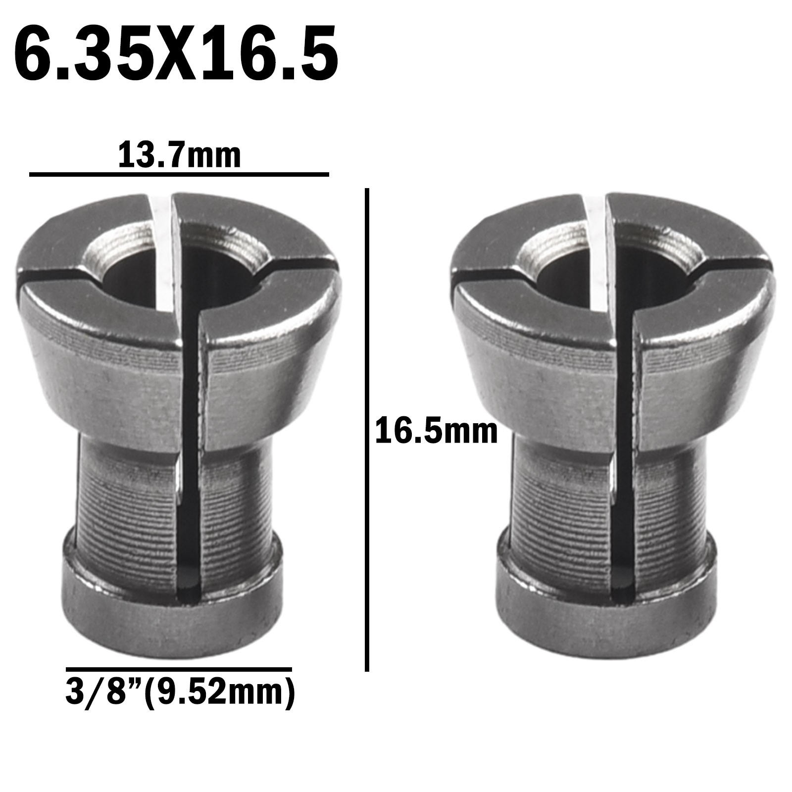 Multi purpose Collet Chuck Adapter for Trimming and Engraving Machines