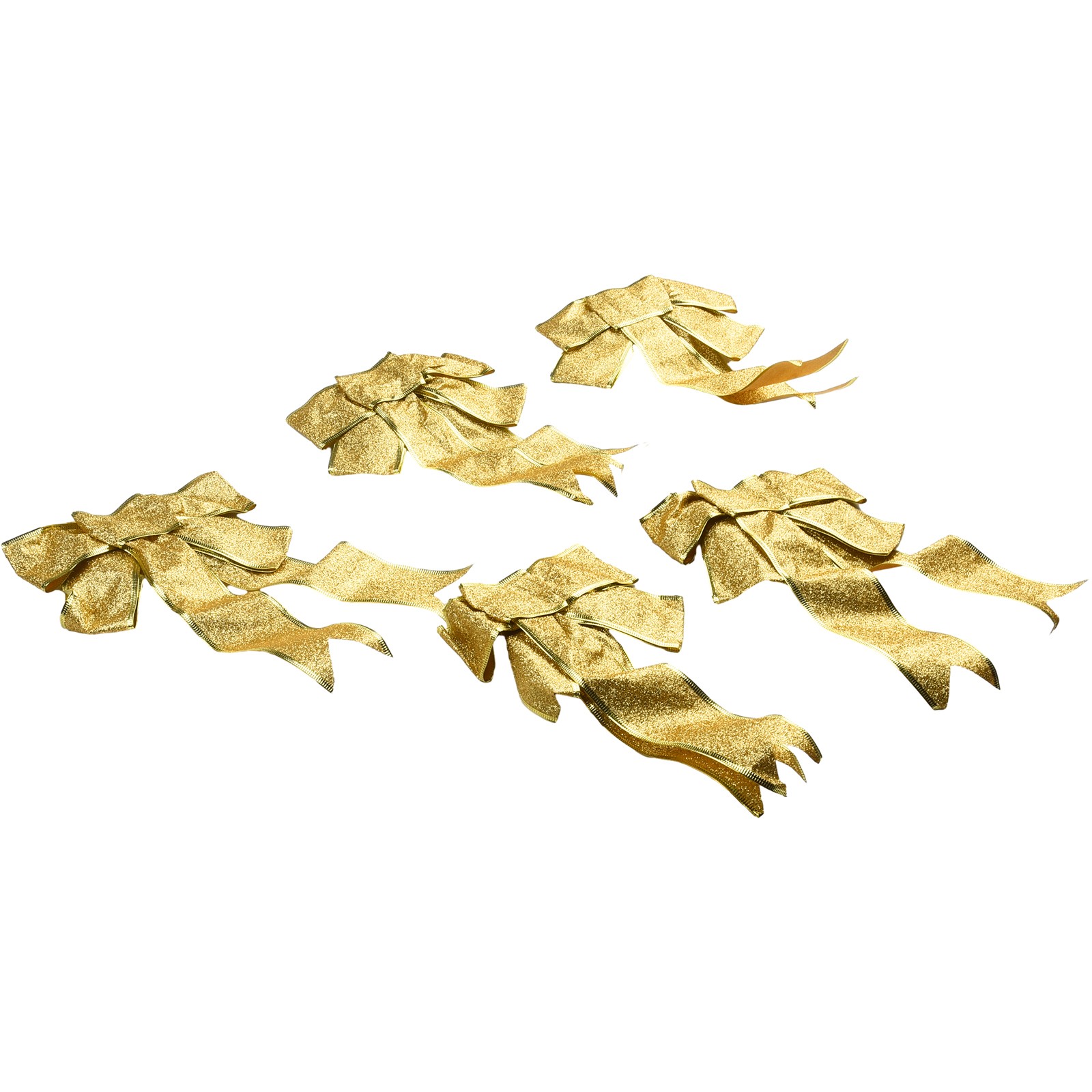 Schleifendeko Weihnachtsschleife Dekoration Weihnachtsschmuck Stoff Glitzer - Bild 17 von 40