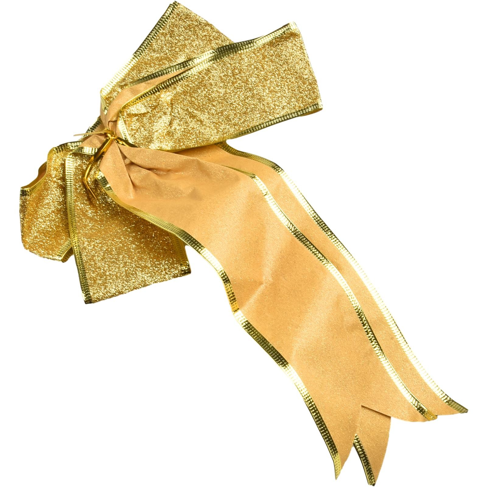 Schleifendeko Weihnachtsschleife Dekoration Weihnachtsschmuck Stoff Glitzer - Bild 19 von 40