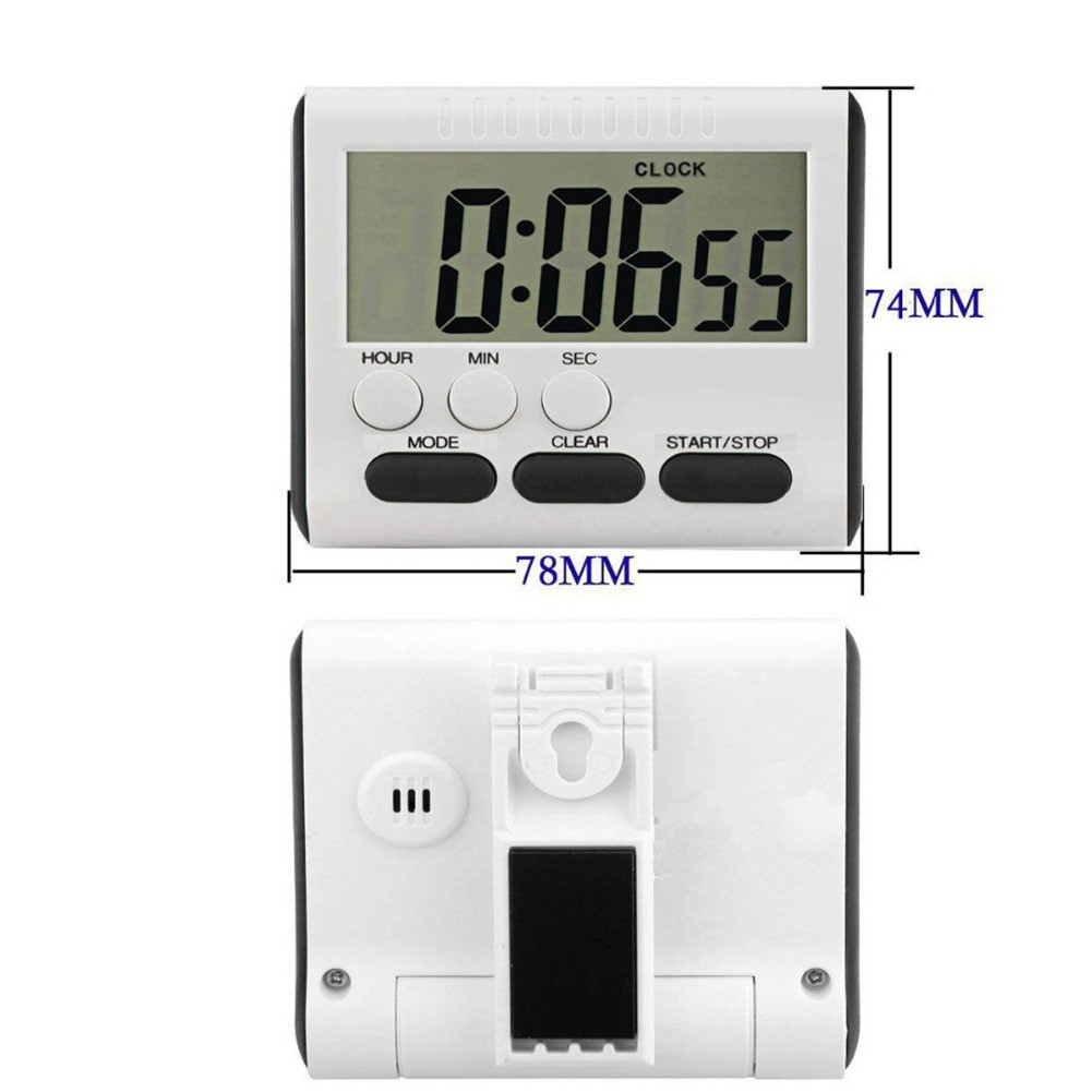Minuterie soldes numérique pratique neuve grande horloge LCD compte à rebours support