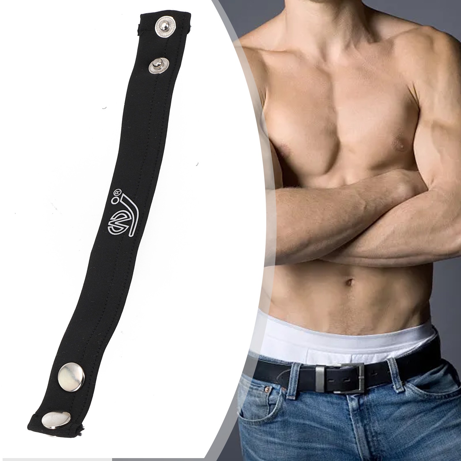 Mens Adjustable Bulge Enhancer C-Strap Genital Support Ring Buckle Underwear - Picture 35 of 43