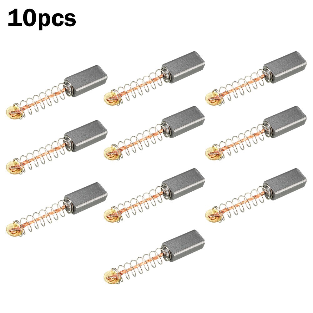 10 Stück Kohlebürsten 6x12x17 Mm – Ersatz Für Elektrowerkzeuge Wie Kettensägen & Bohrer