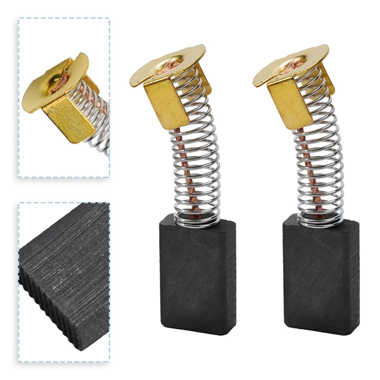 Carbon Brushes Compatible with For Skil 77 For Skilsaw Saw HD77 Replacement Set - Picture 2 of 14