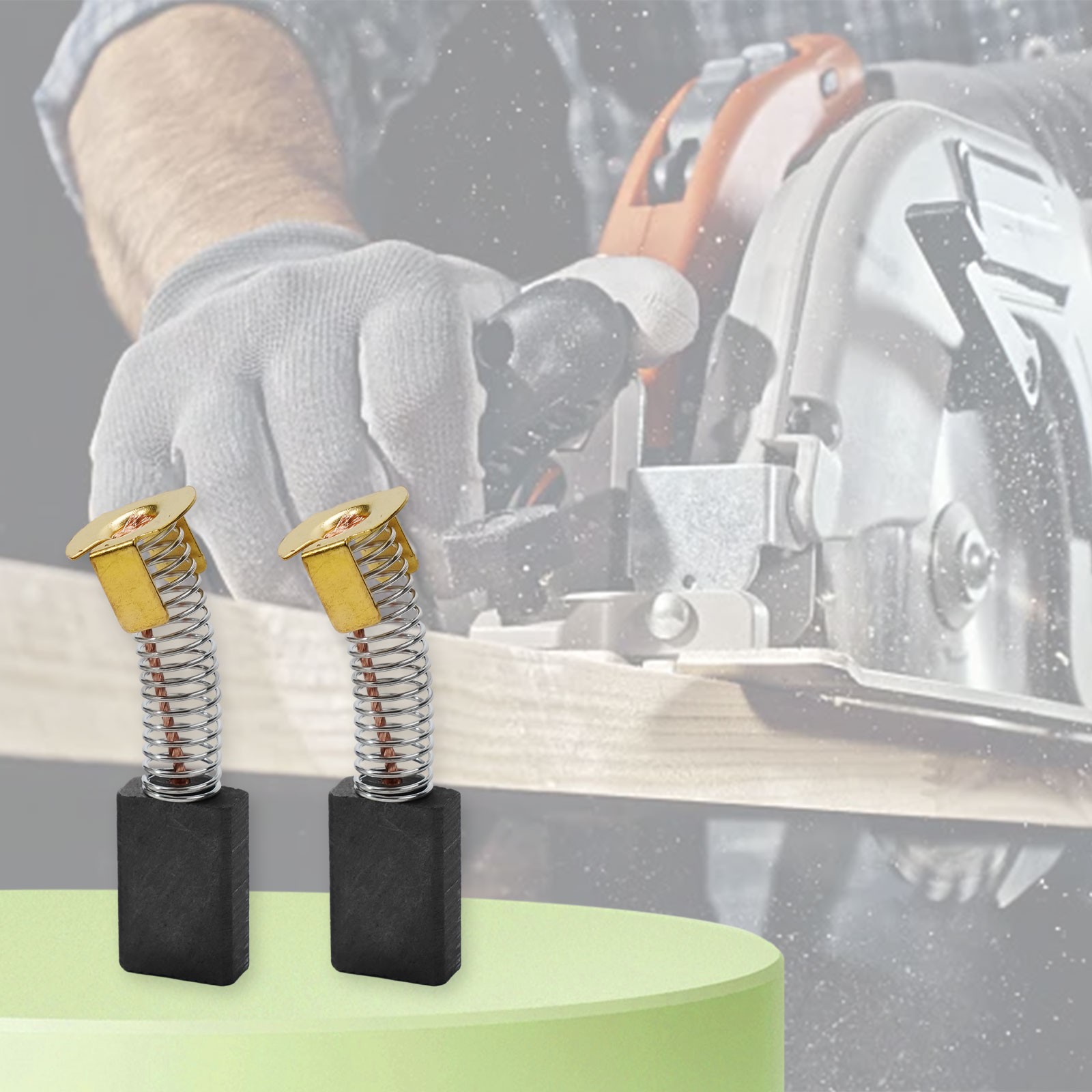 Carbon Brushes Compatible with For Skil 77 For Skilsaw Saw HD77 Replacement Set - Picture 4 of 14