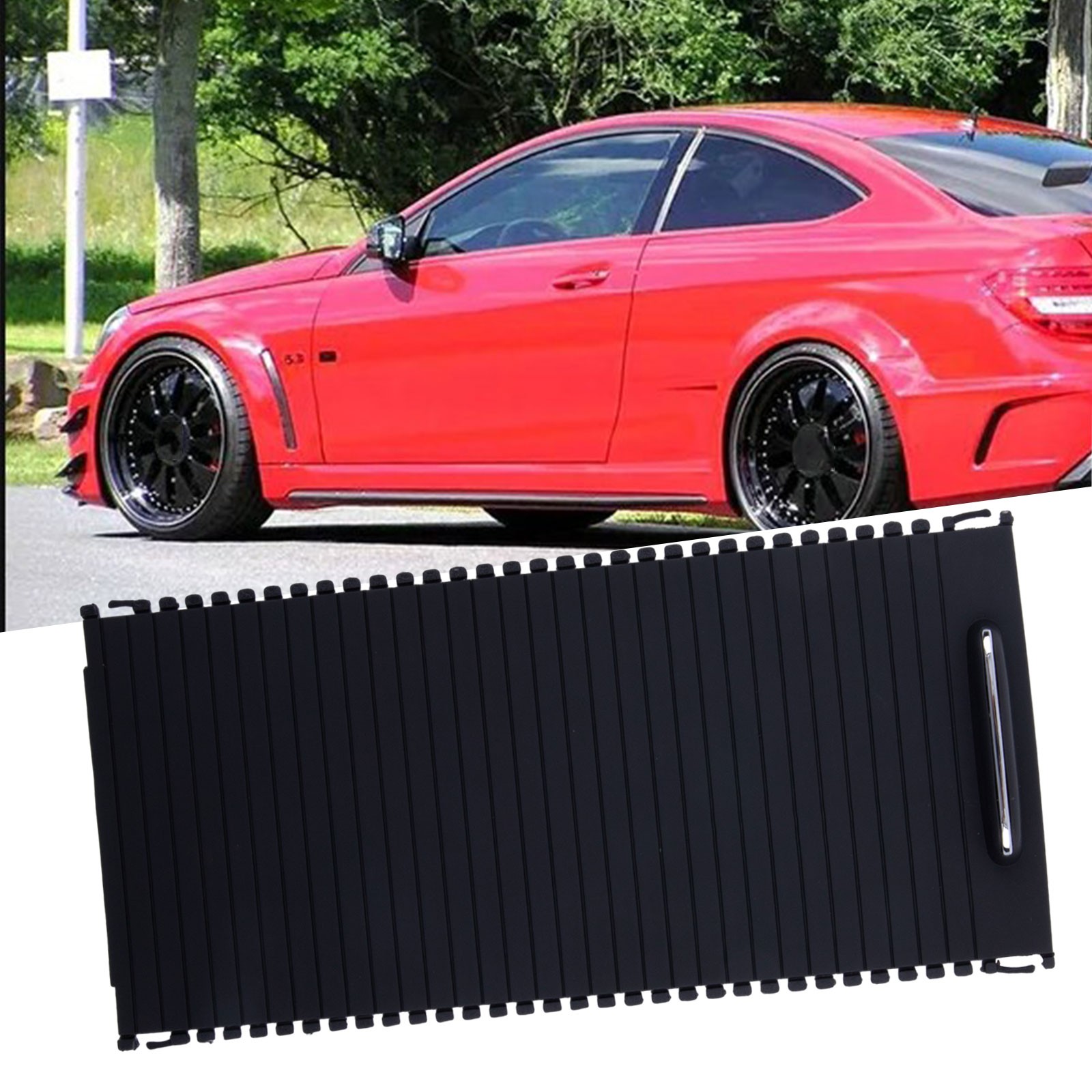 Roller Blind Cover For Mercedes C-Class W204 S204 1x Centre Console Vehicle - Picture 2 of 12
