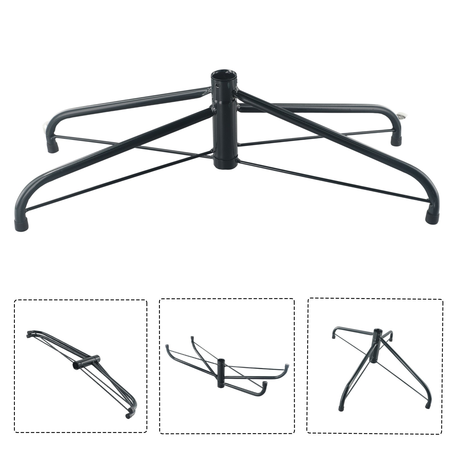 Folding Christmas Tree Iron Tripod, Christmas Tree Metal Base Bracket Decoration - Picture 44 of 49