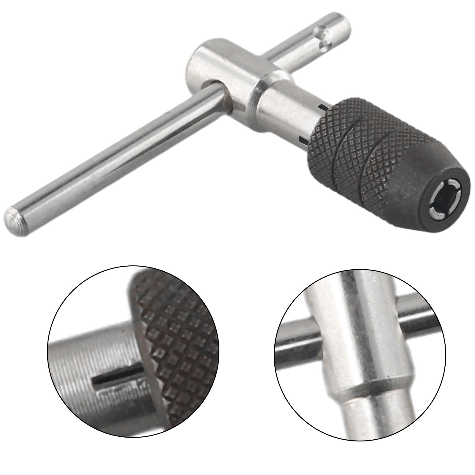 Ratchet Tap Tap Wrench Adjustable T Type Chrome Vanadium Steel Hand Thread M5-M8 - Picture 22 of 37