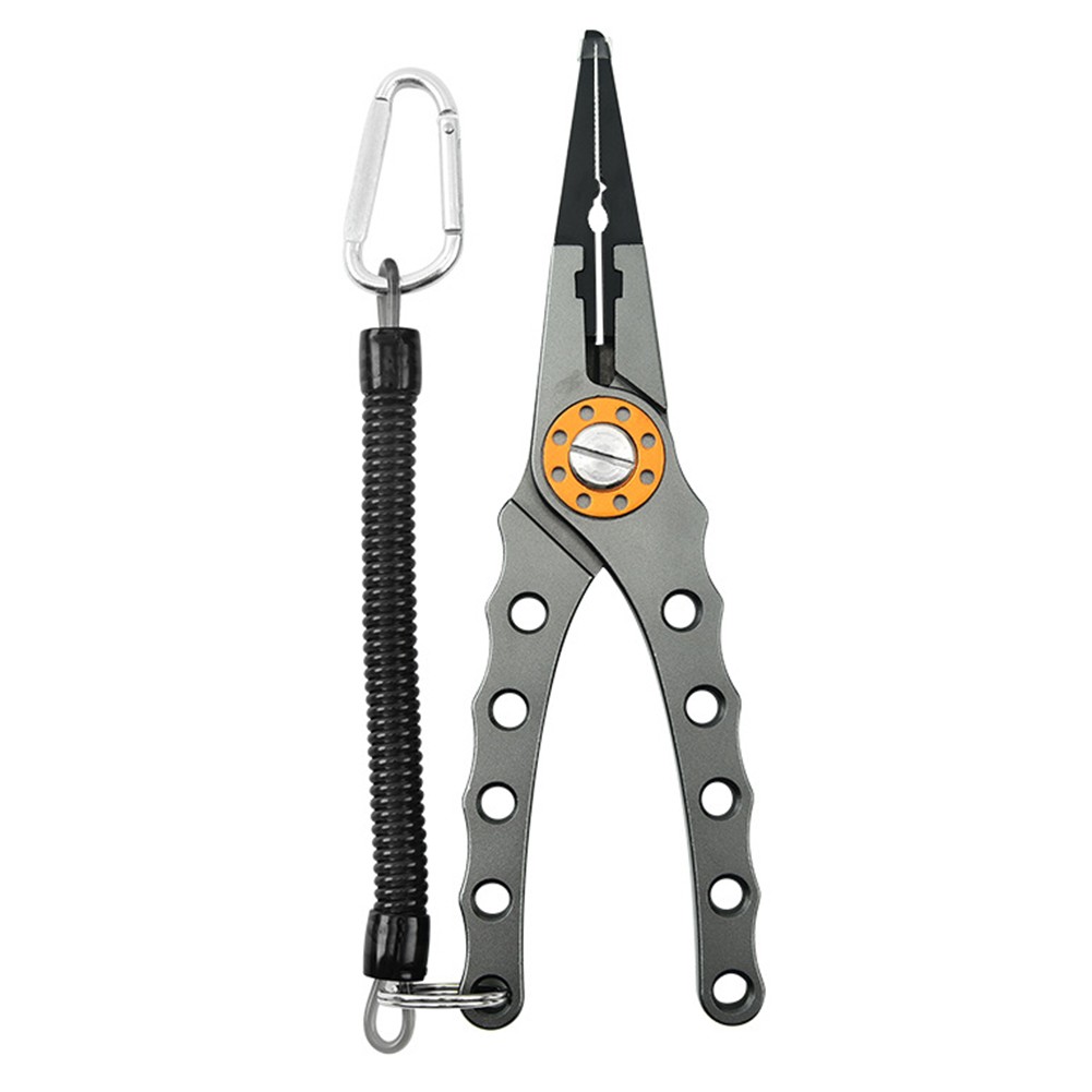 Aluminum Fishing Pliers Fishing Pliers Scissors Small Bag Stainless Steel  Jaw