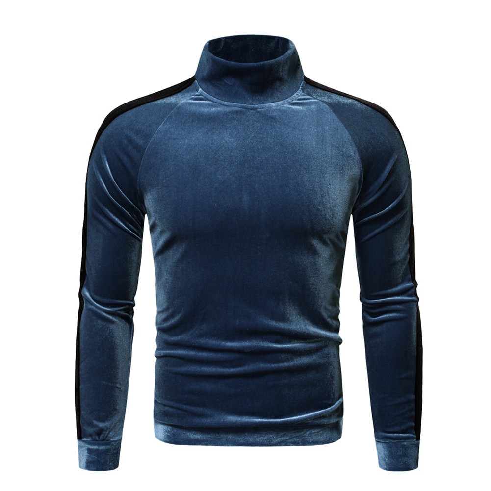 Men's hot sale velvet turtleneck