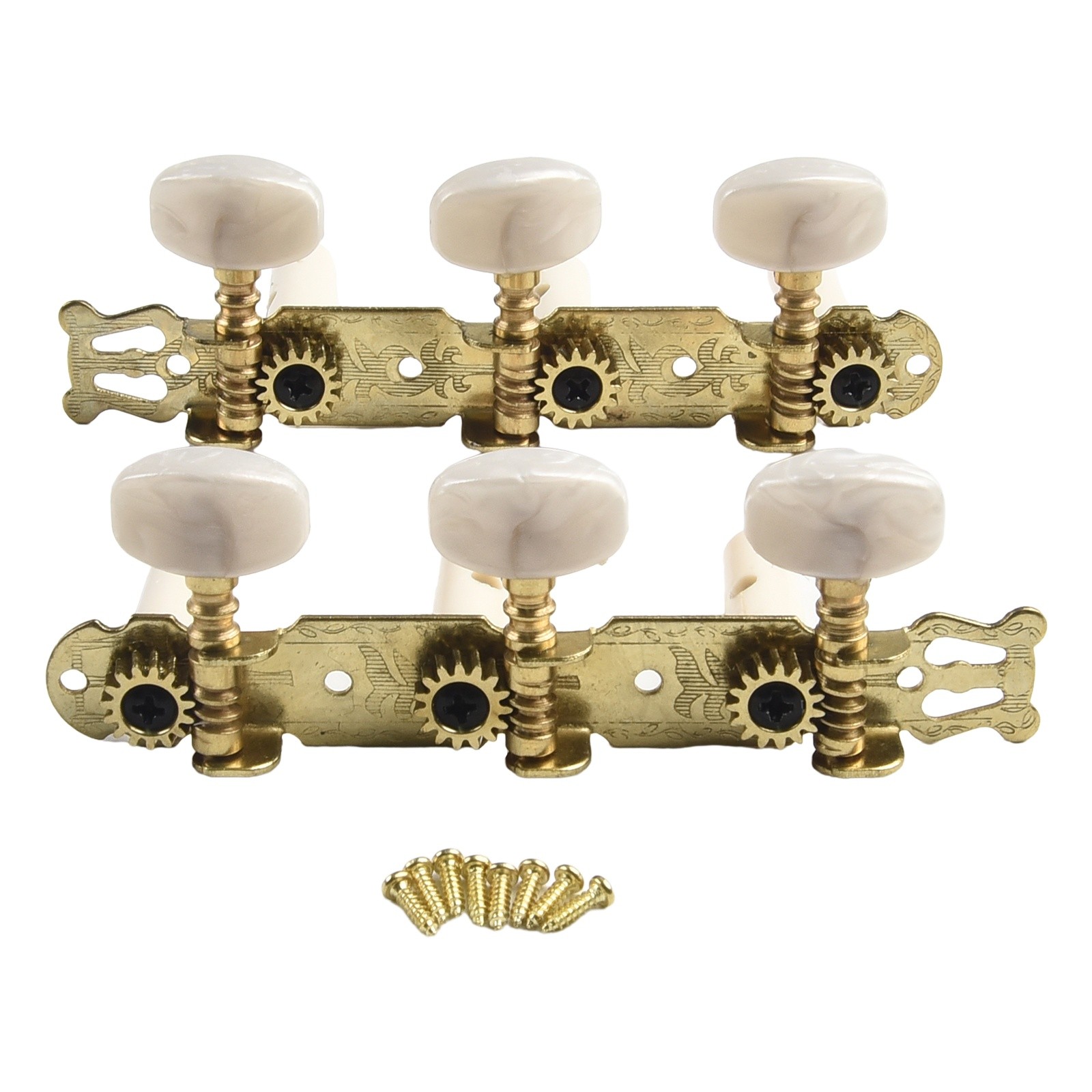 Meccaniche Per Chitarra Classica 3 In Linea L+R, Testine - Foto 10