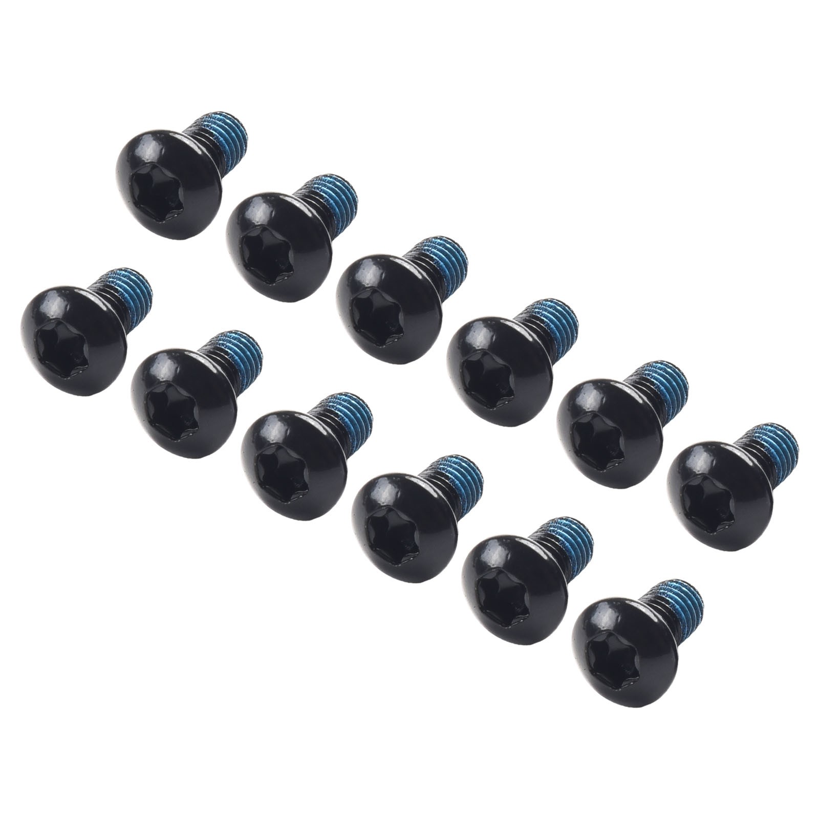 Set of 12 M5x9mm Steel Bolts for Disk Brake Rotors Vibrant Colors Available - Picture 31 of 49