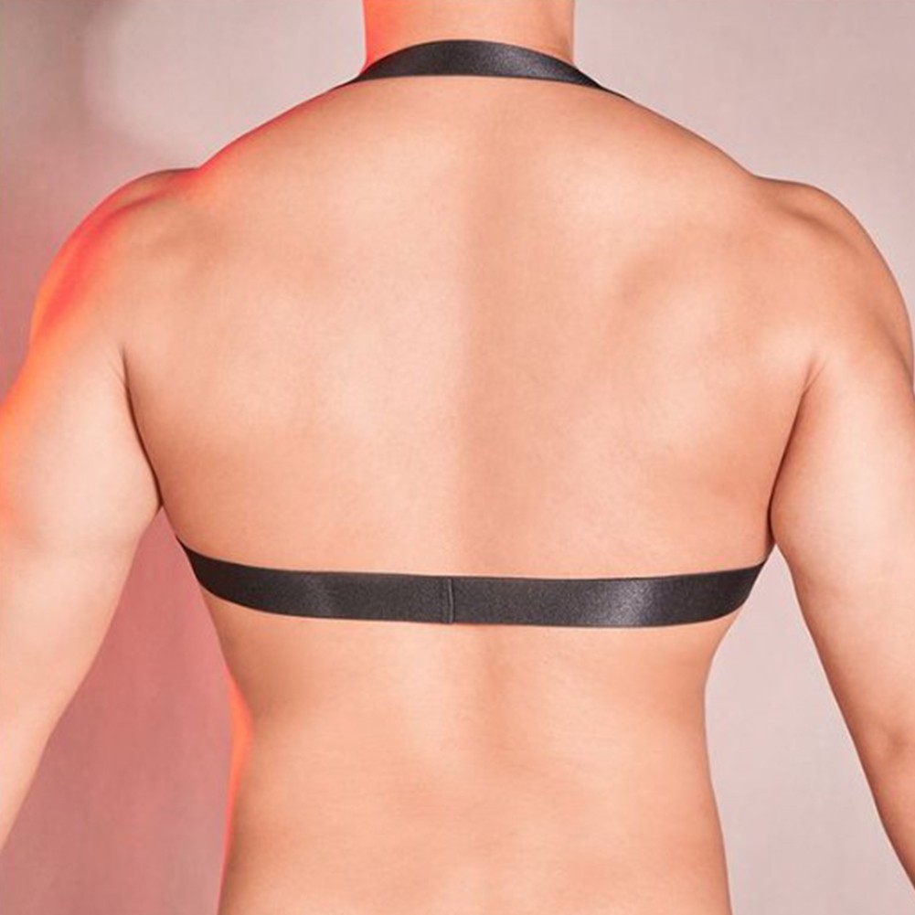 Harnais poitrine élastique homme sensuel sangle lingerie col creux séduisant - Picture 15 of 26