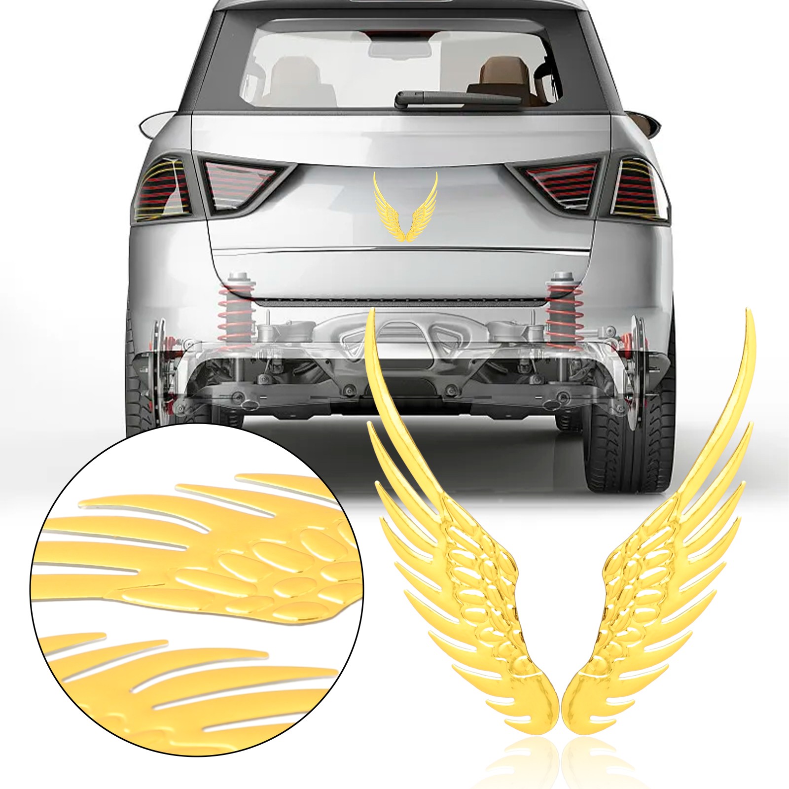 Unique 3D PVC Decal Car Motorcycle Wing Scratch Sticker Package Content 2 - Bild 38 von 58