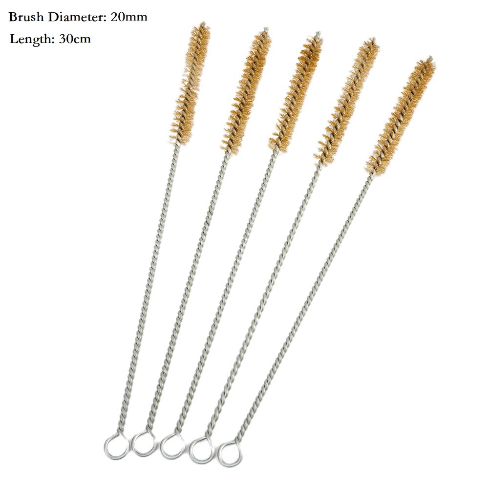 10mm 30mm Diameter Stainless Steel Wire Tube Pipe Cleaning Brush Pack of 5 - Picture 43 of 57