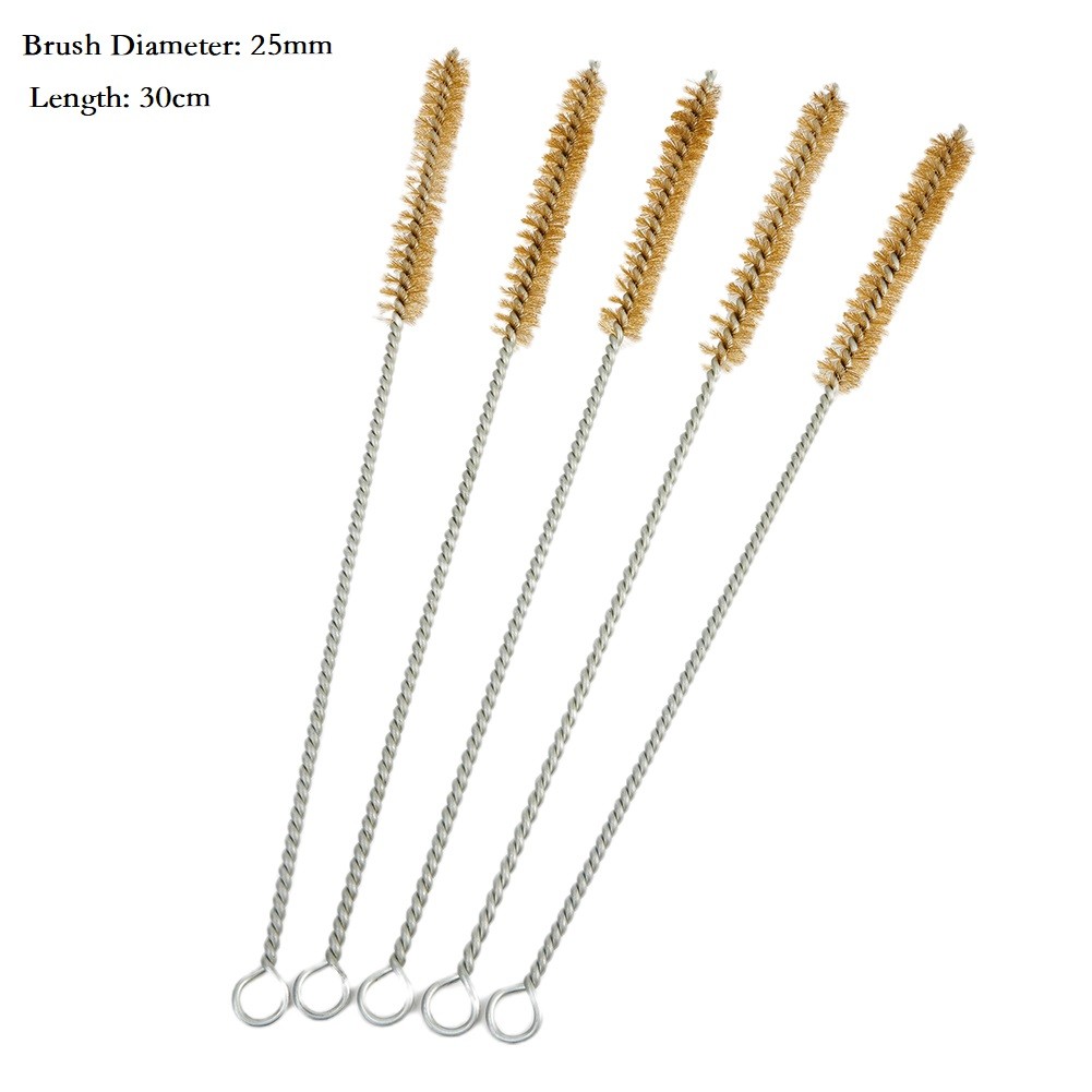 10mm 30mm Diameter Stainless Steel Wire Tube Pipe Cleaning Brush Pack of 5 - Picture 50 of 57