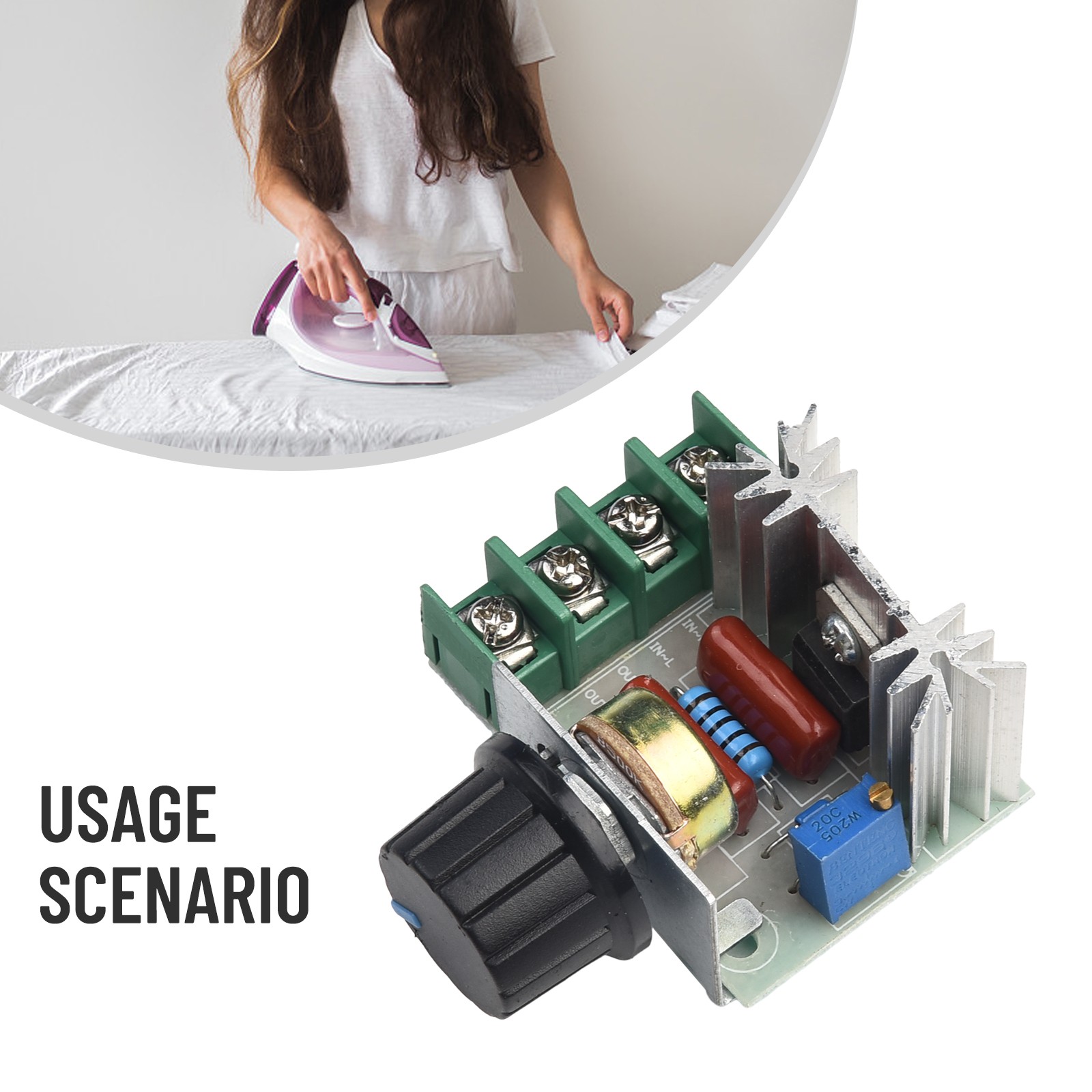 Régulateur De Tension 220V Variateur De Vitesse Moteur - SCR Haute Puissance Jusqu'à 4000W - Contrôle Précis 10-220V