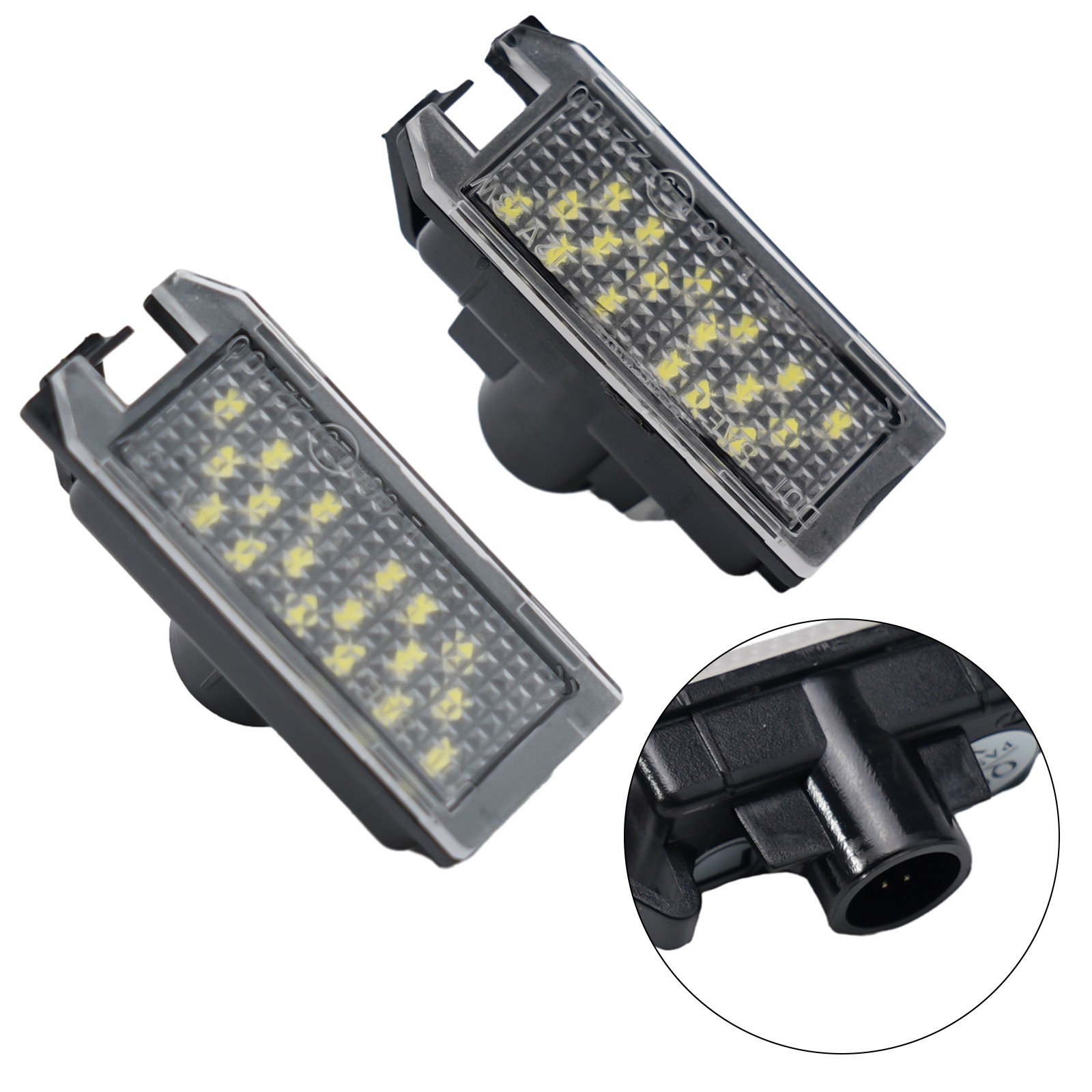 Number Plate Light Assembly LED Male Rear 2 Pin For FIAT 500C 2009-2019 - Picture 5 of 12