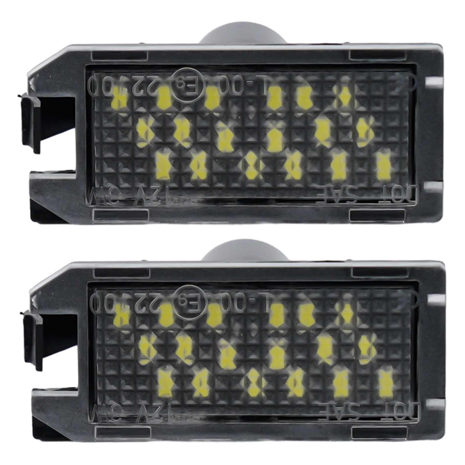 Number Plate Light Assembly LED Male Rear 2 Pin For FIAT 500C 2009-2019 - Picture 3 of 12