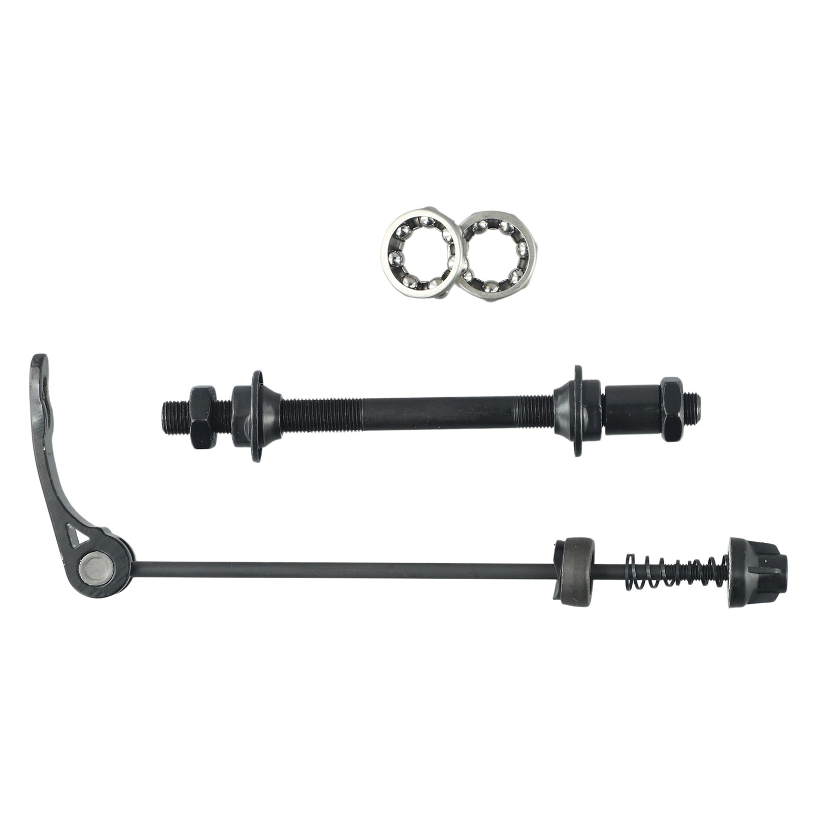 Black-Bike Bicycle Axle Front Rear Quick Release Skewers With 25mm Hub Bearings - Picture 27 of 37