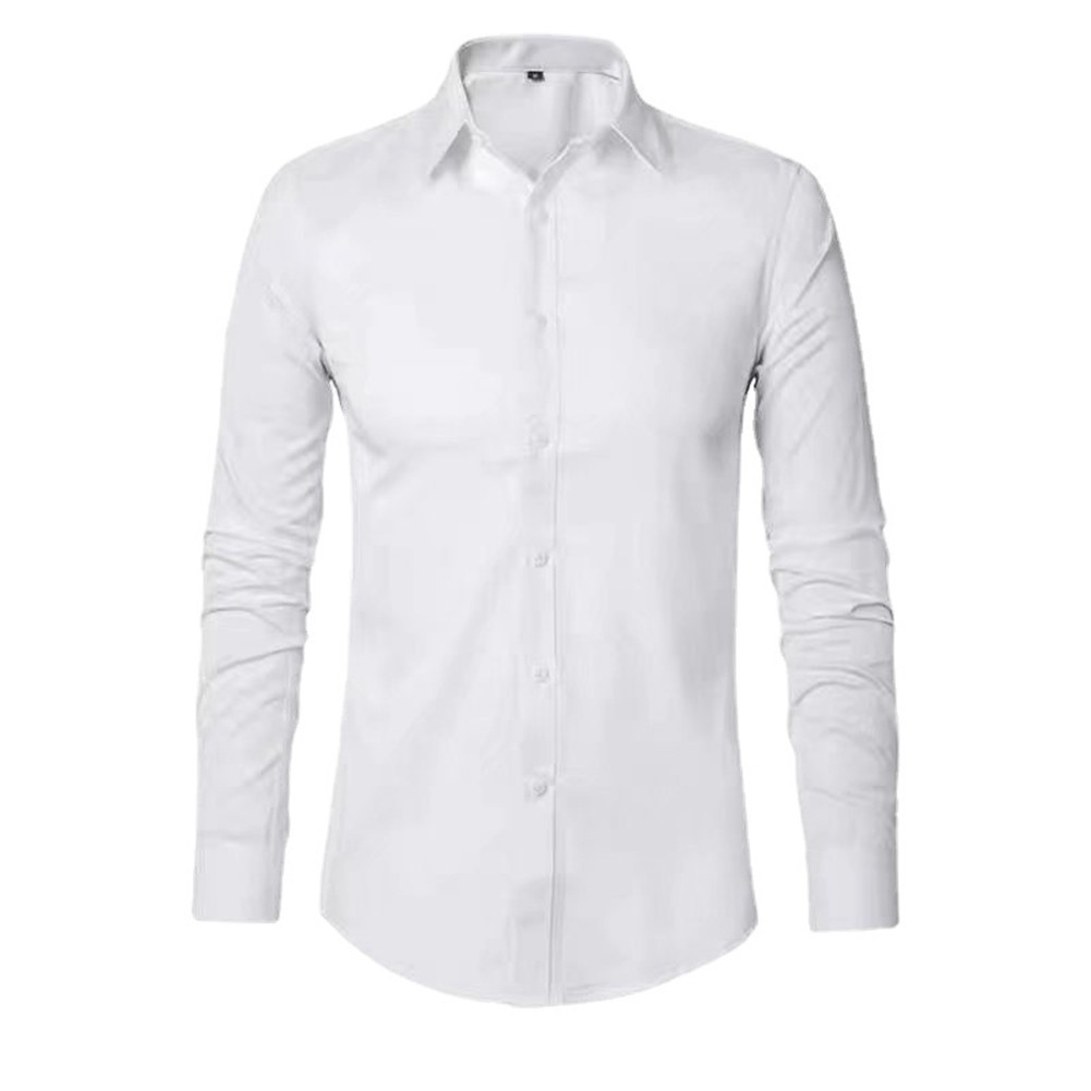 Stylish Slim Fit Dress Shirt for Men for Formal Business Gatherings - Picture 15 of 23