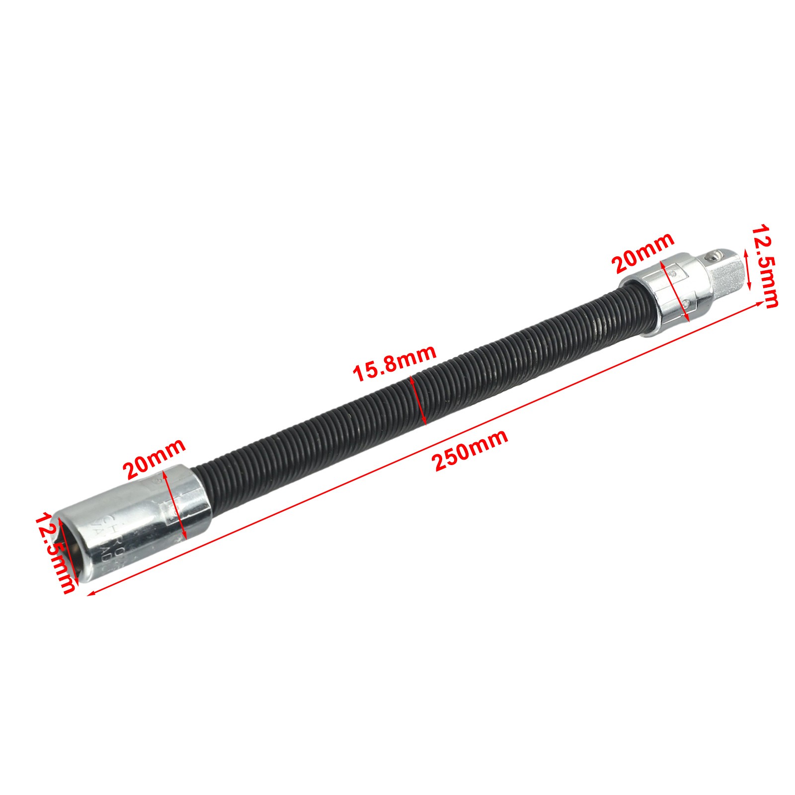 1/4 3/8 1/2 Driver Flexible Long Socket Extension Bars Adapter Ratchet Wrench - Picture 29 of 40