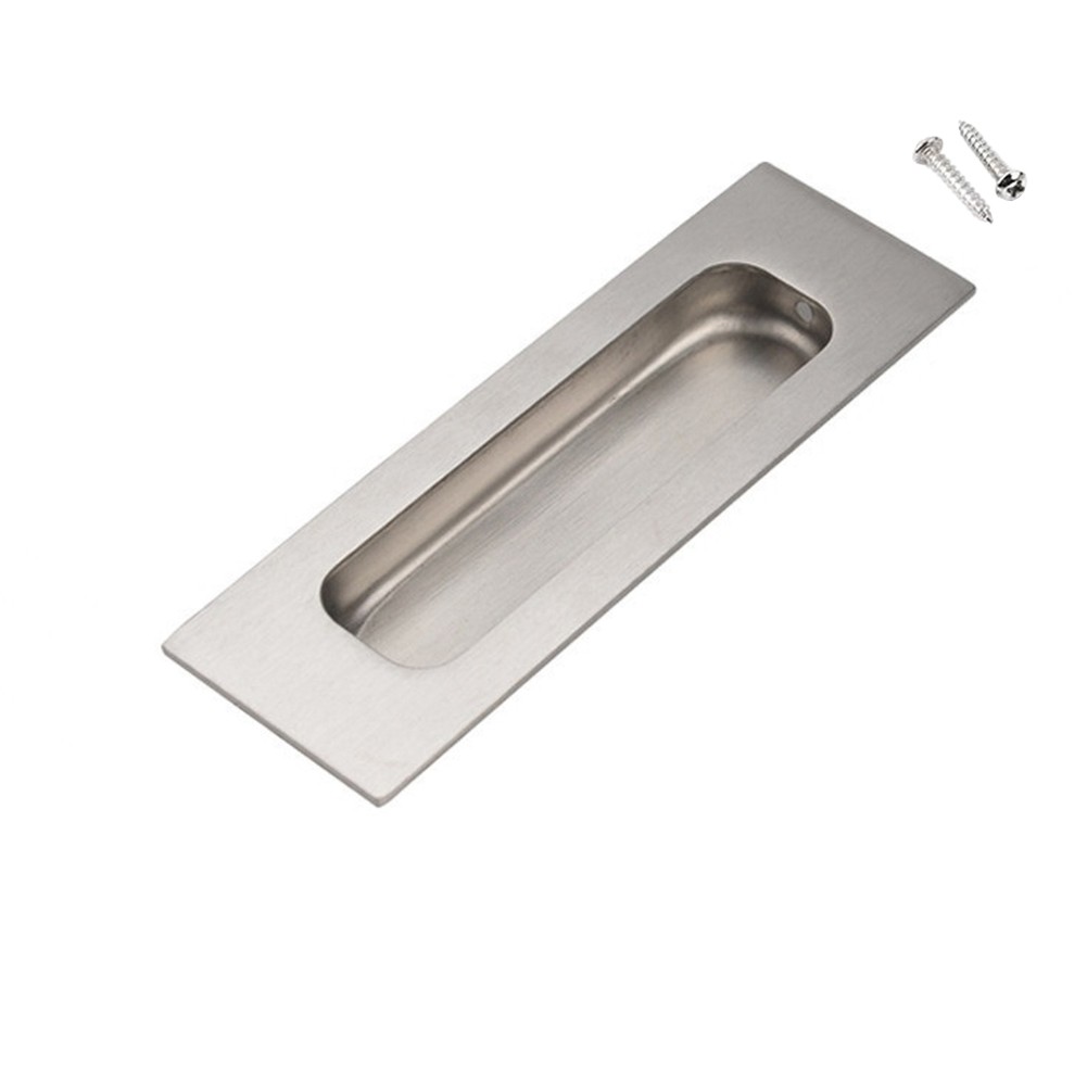 Sleek Design For Sliding Closet Door Flush Pulls Silver Finish 24 Pack