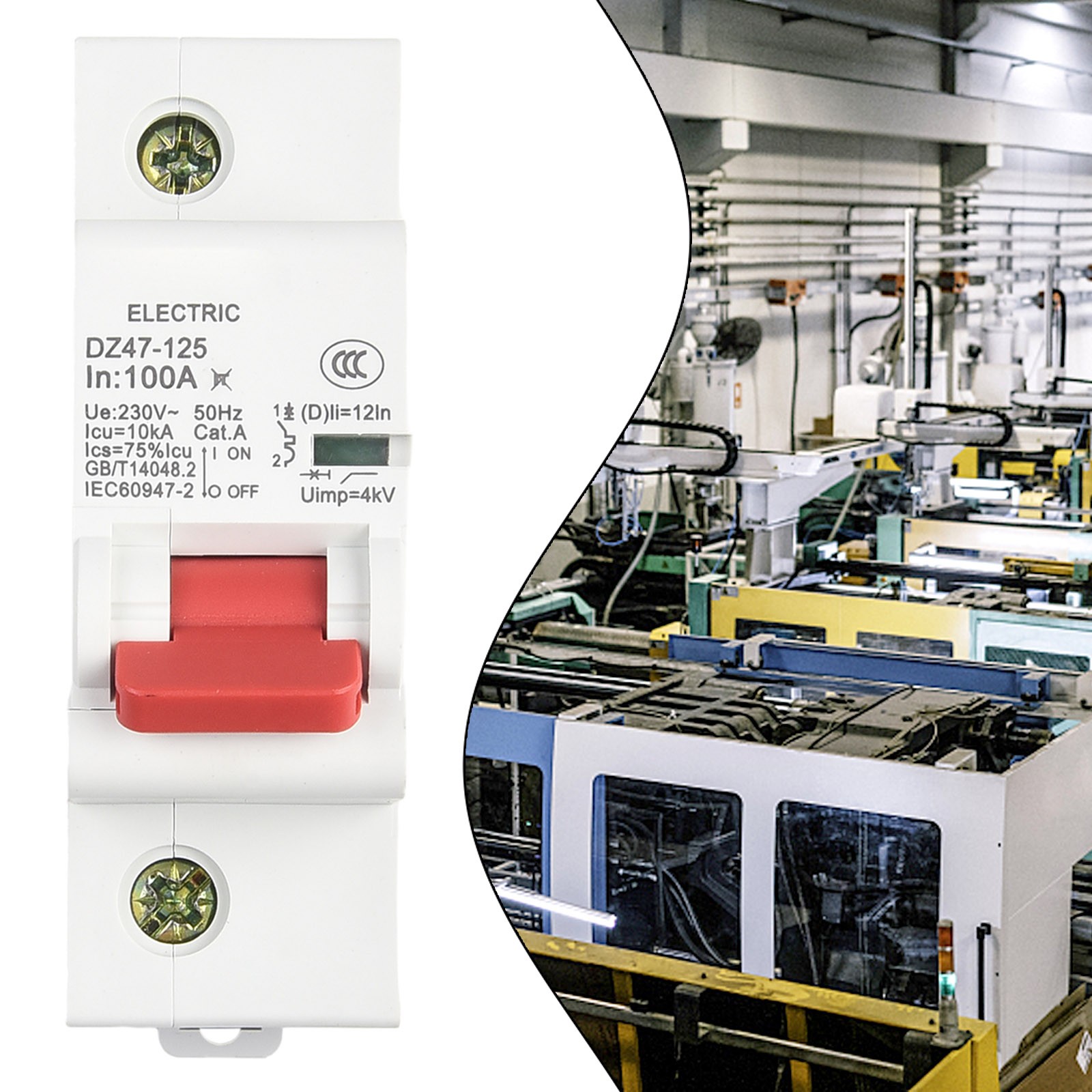 1P DC MCB 600V 100A 80A 125A Circuit Breaker Battery Main Switch FOR PV System - Picture 31 of 52