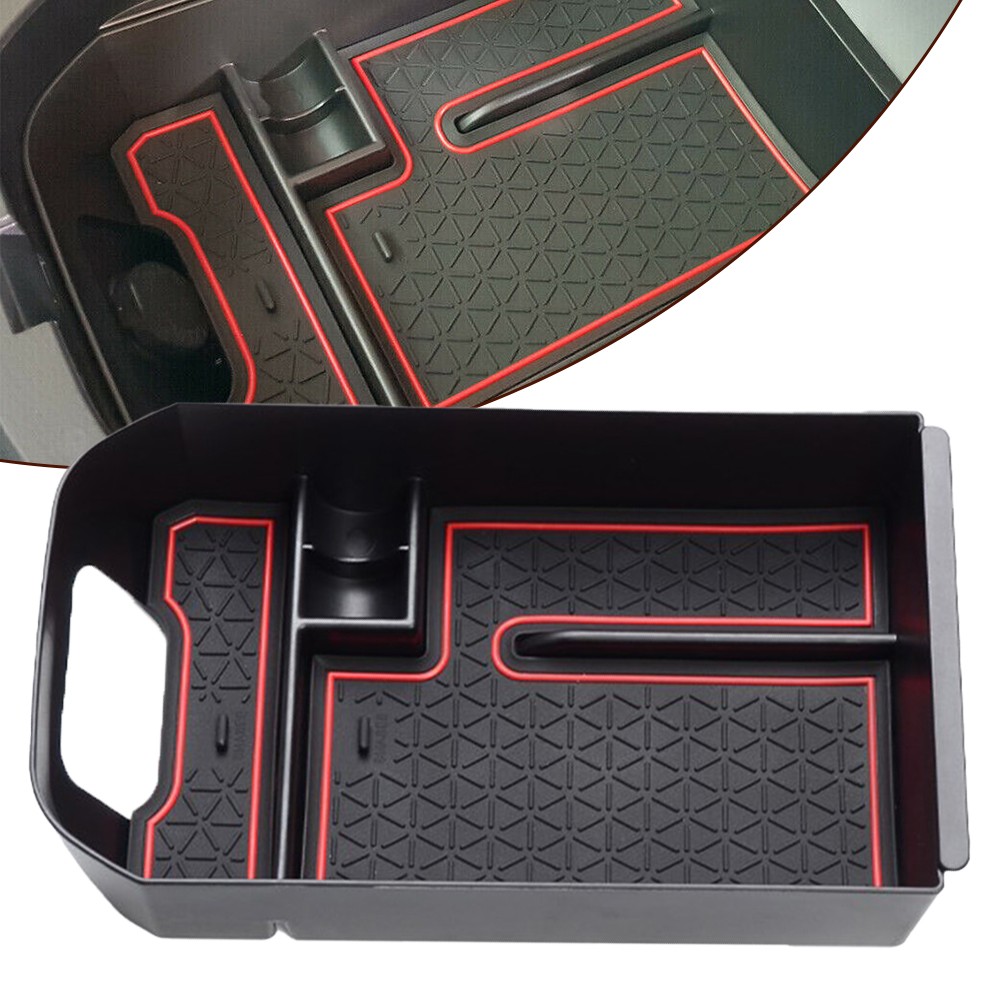 Durability Meets Style Armrest Storage Box Organizer Tray for ToyotaRAV4