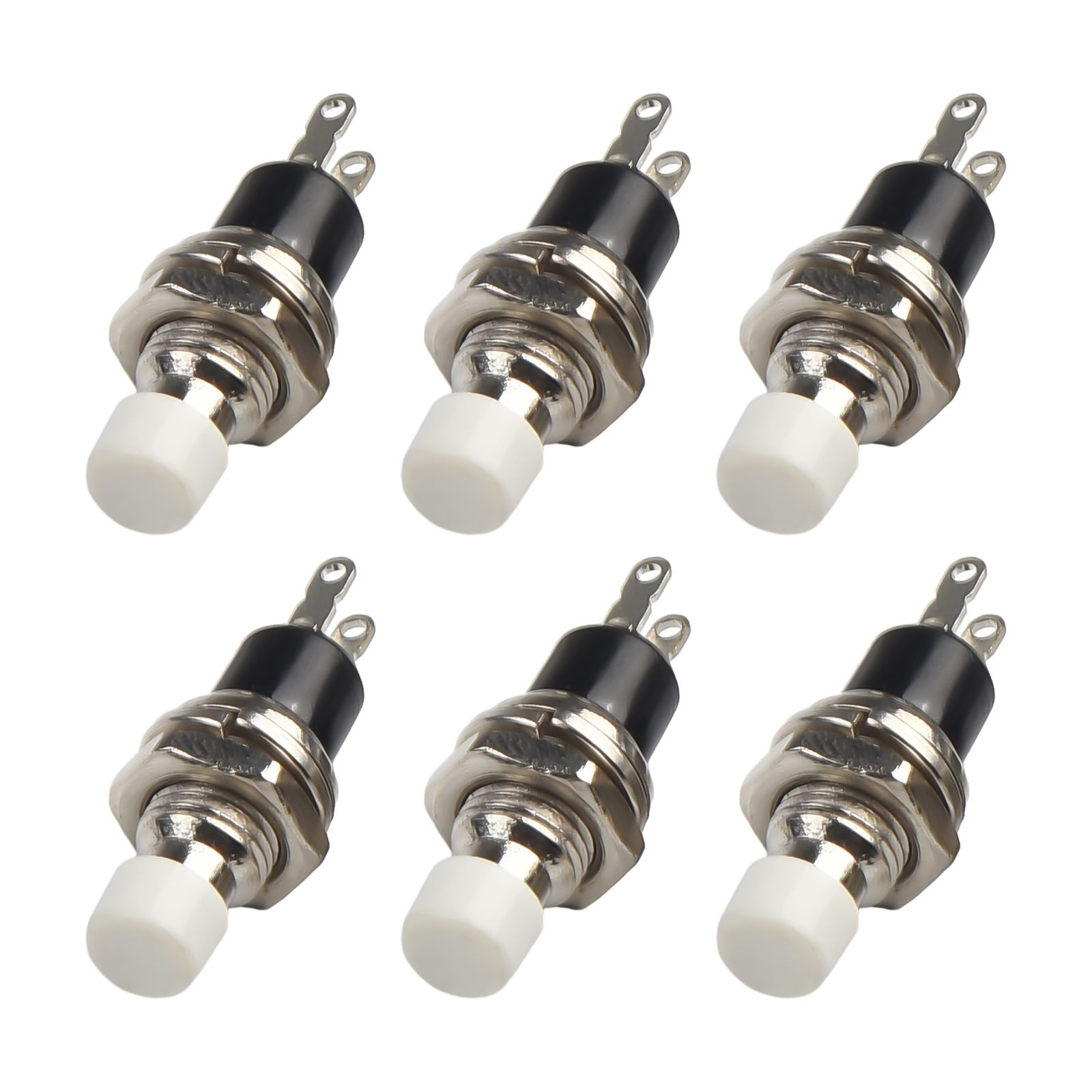 Easy Installation 6Pcs PBS110 7mm Round Button Momentary Push Button Switch - Picture 53 of 54