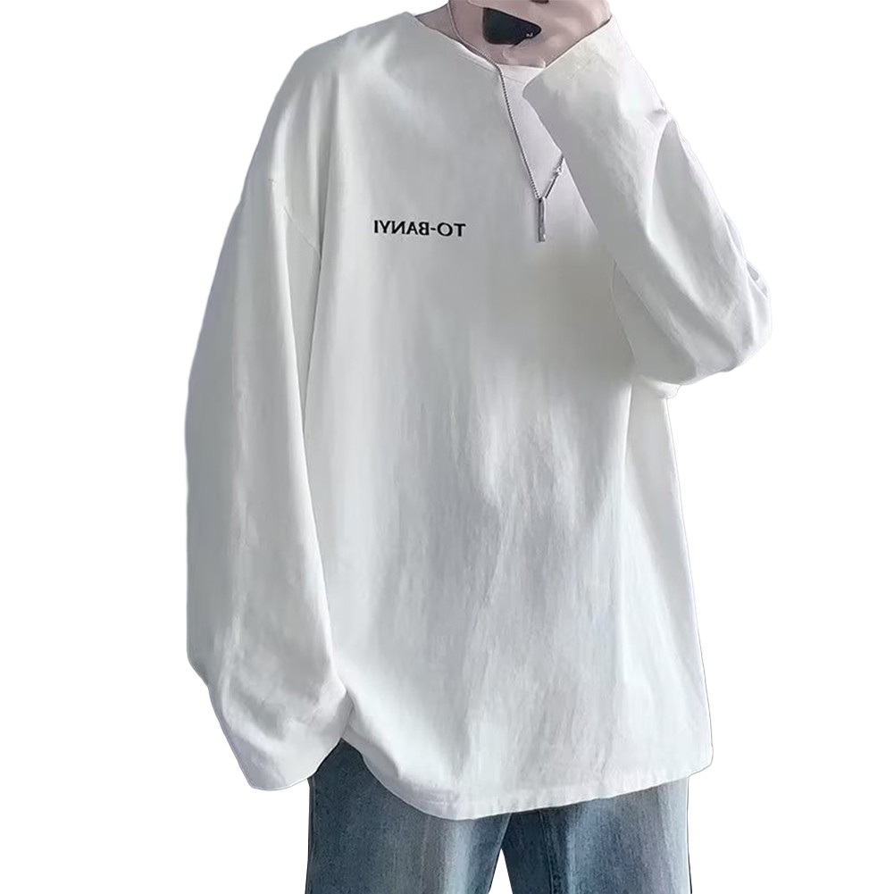 Täglich T -Shirt Männer T -Shirt Vollhülse Fitnessstudio Lange Ärmel Lose - Bild 13 von 27