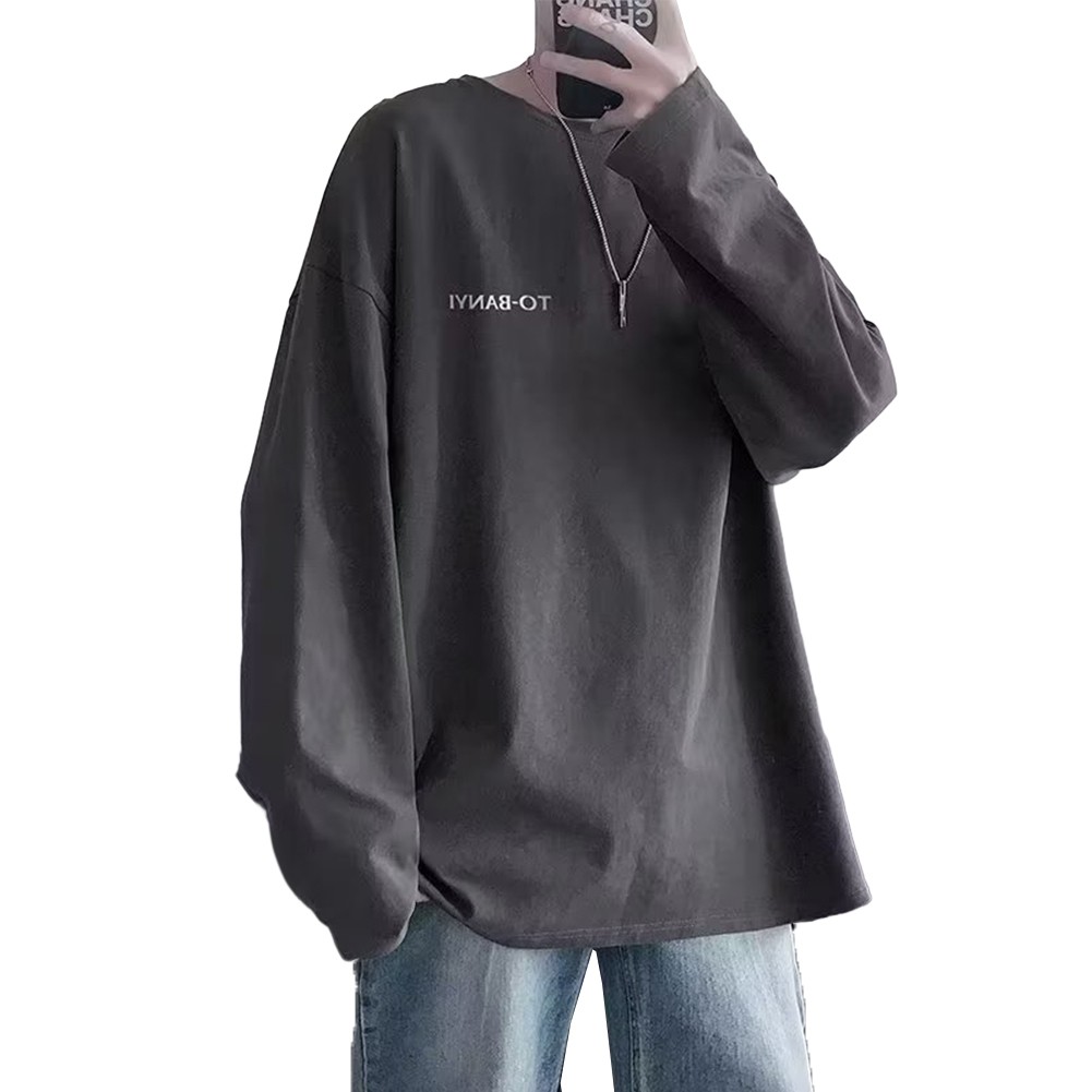 Täglich T -Shirt Männer T -Shirt Vollhülse Fitnessstudio Lange Ärmel Lose - Bild 18 von 27