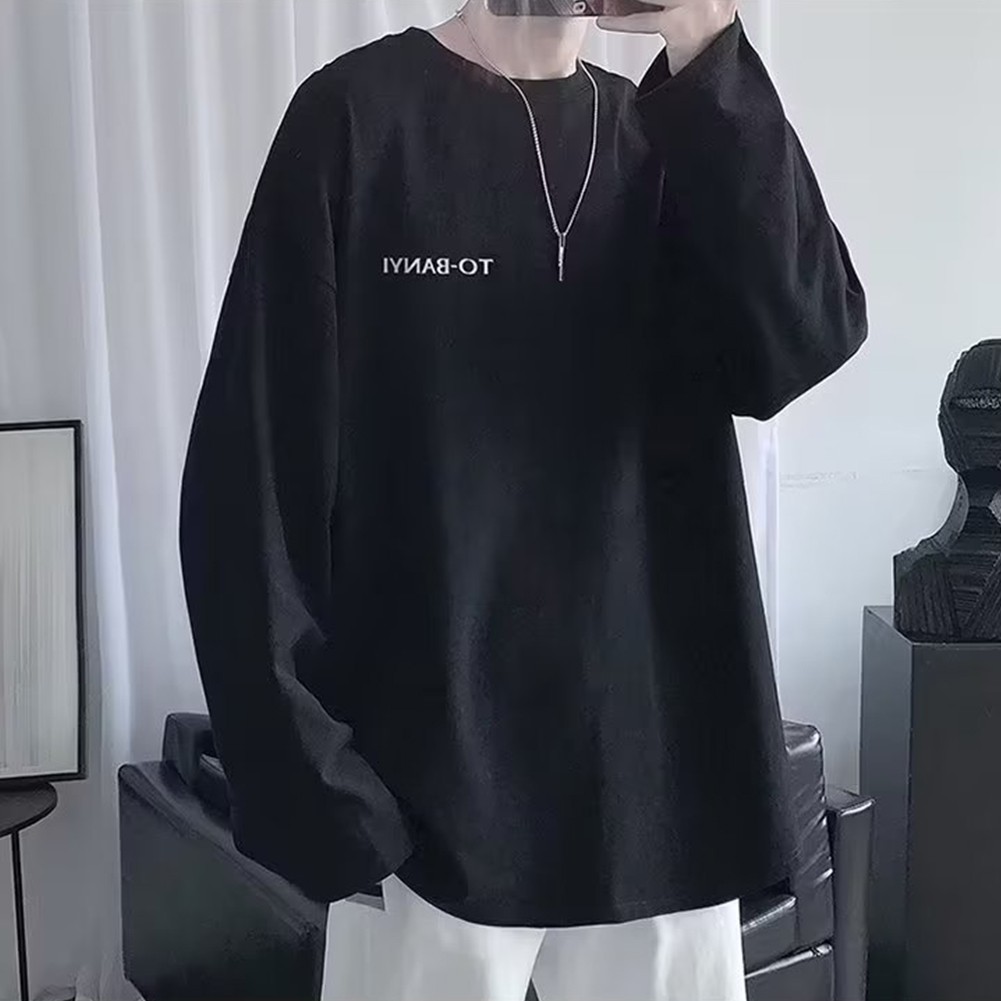 Täglich T -Shirt Männer T -Shirt Vollhülse Fitnessstudio Lange Ärmel Lose - Bild 21 von 27