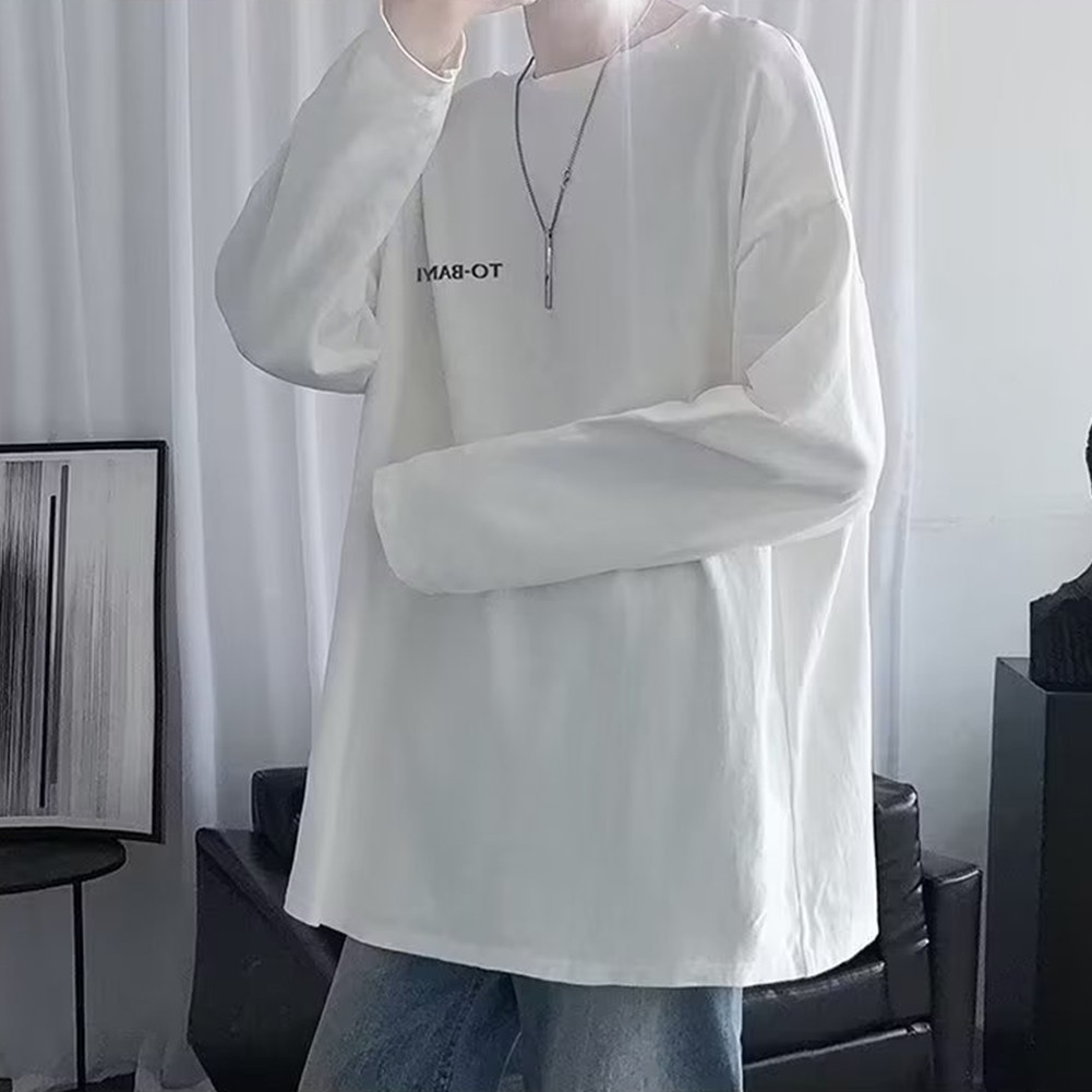 Täglich T -Shirt Männer T -Shirt Vollhülse Fitnessstudio Lange Ärmel Lose - Bild 16 von 27