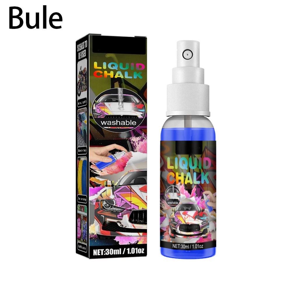 Washable-Liquids Chalk Paint Spray For Car Markers Doodle Gouache Art 30ml